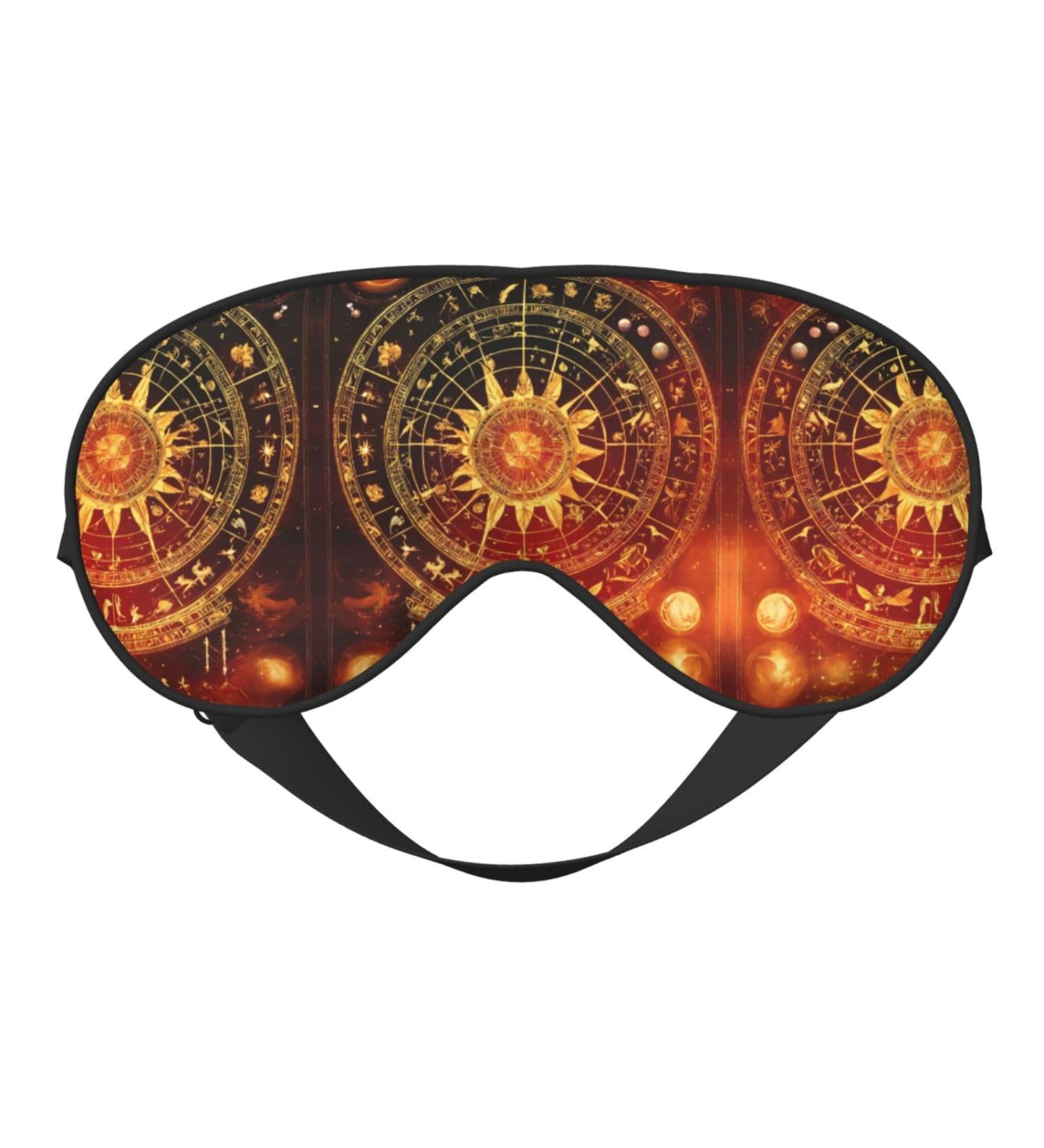 SSIMOO Gears Clock Bronze Century Soft Sleep Eye Mask - Breathable Travel Eye Patch for Women | Relax & Unwind in Comfort - Buy Online on SooperMarket.com