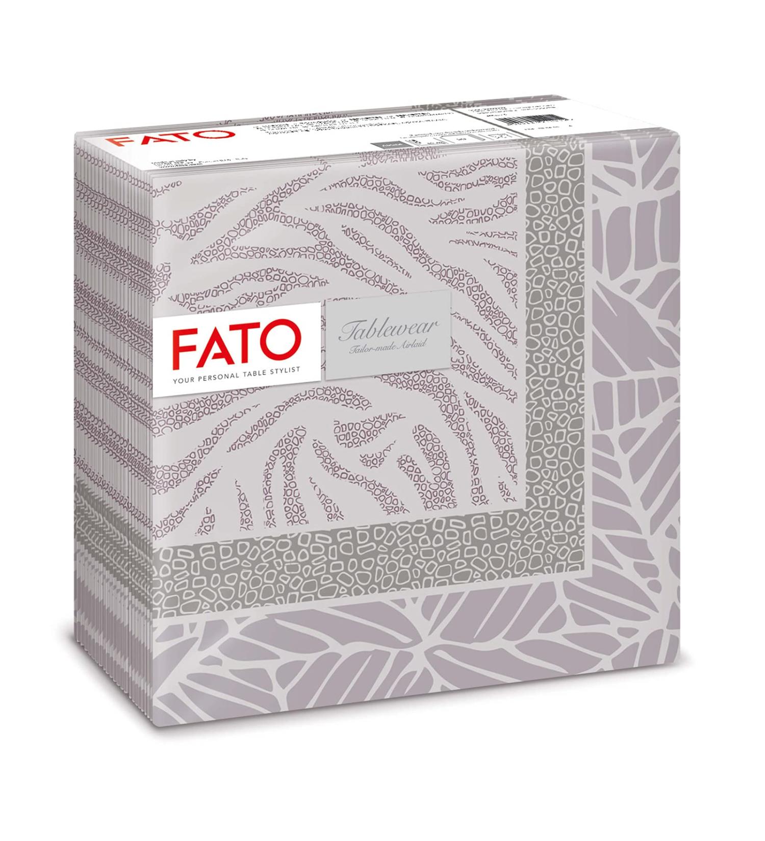Buy FATO Airlaid Jungle Dust Napkins - 50 Pack 40x40 cm | Textile Effect Eco-Friendly Table Decor - Buy Online on SooperMarket.com