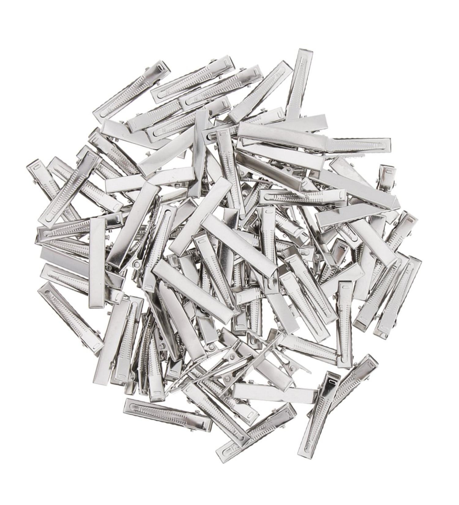 Fityle 50 Silver Crocodile Alligator Bow Blank Metal Hair Clip Teeth Prong Pinch Small Medium Lot Silver Crocodile Alligator Bow Blank Hair Clips Pins - Silver 6x45mm - Buy Online on SooperMarket.com