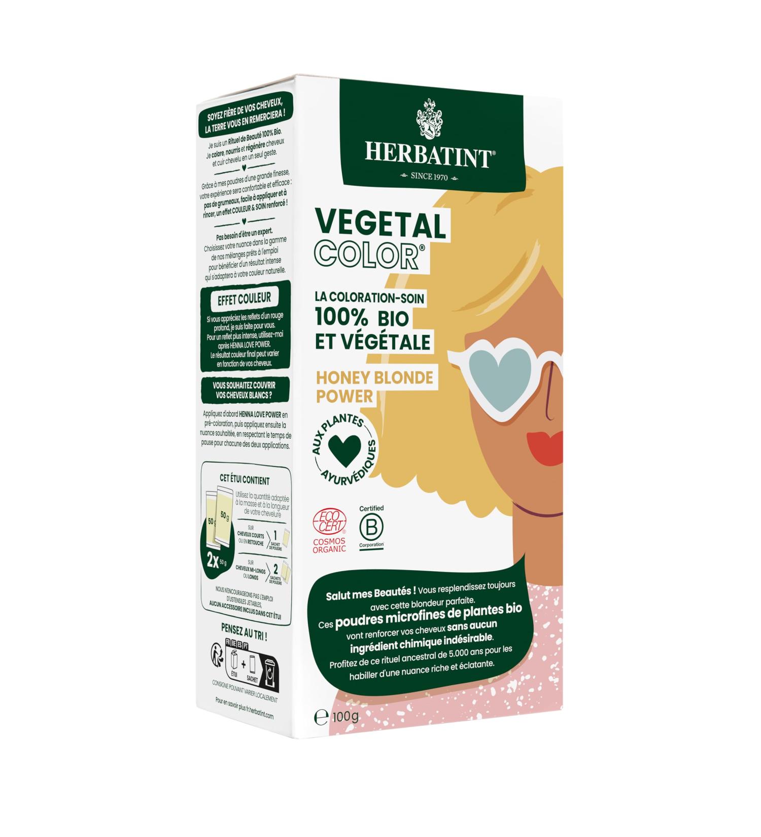Herbatint Vegetal Color Bio 100g - Honey Blonde Power - Buy Online on SooperMarket.com