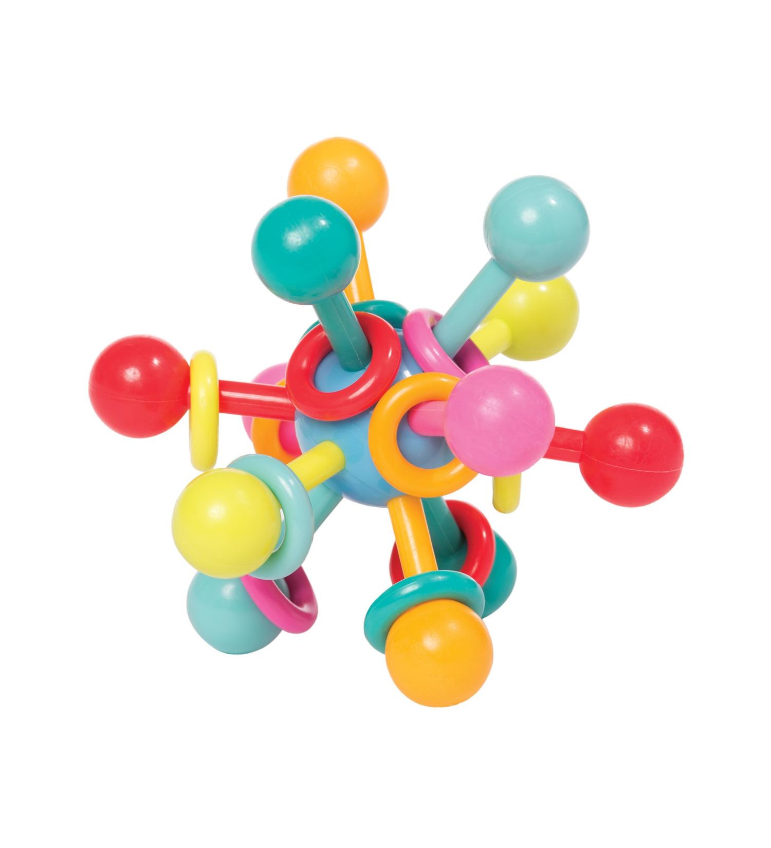 Manhattan Toy Atom Rattle & Teether: Baby Grasping Activity Toy - Buy Online on SooperMarket.com