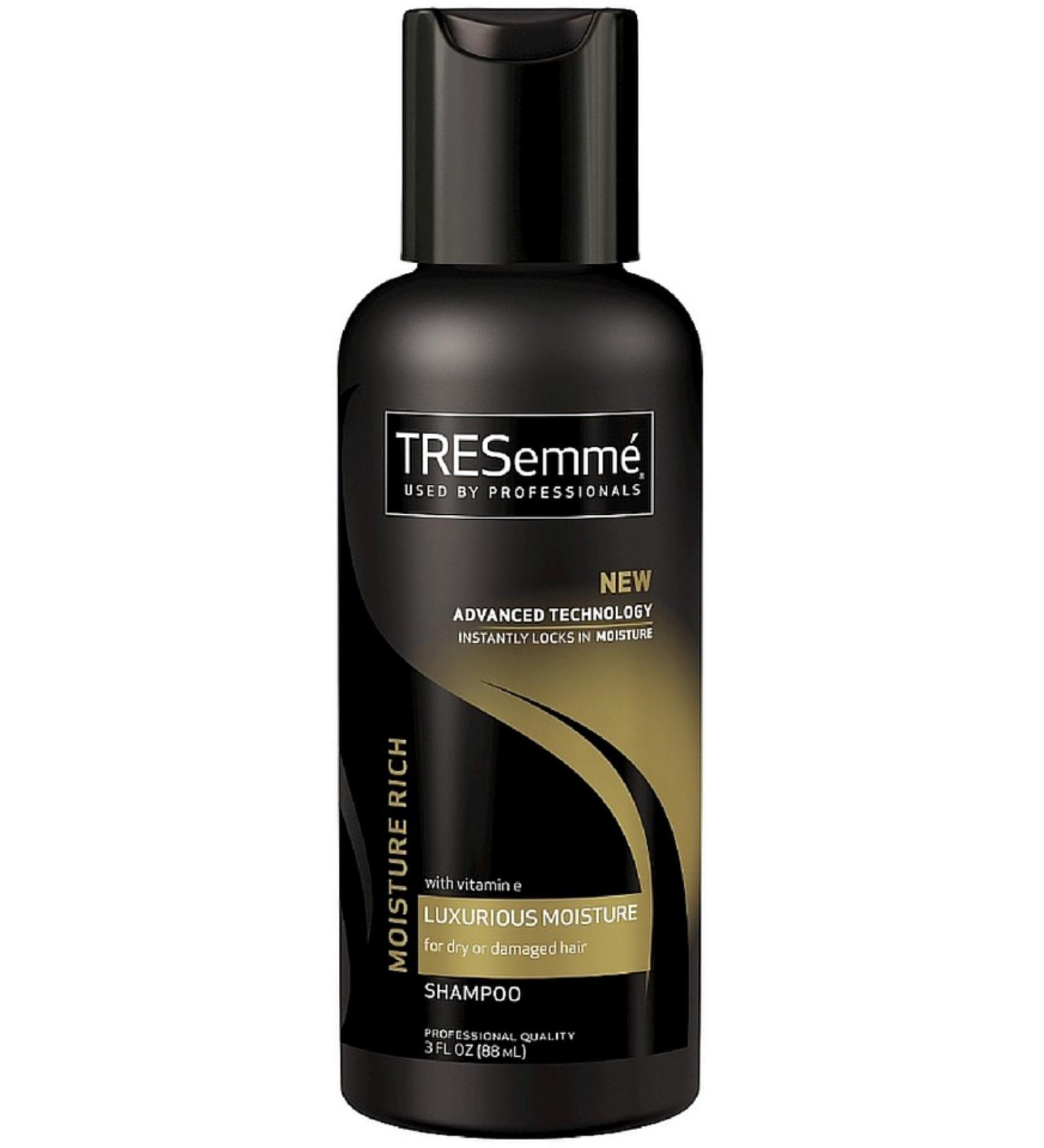 TRESemme Shampoo Moisture Rich Shampoo for Dry Hair Travel-Size 3 Oz. (Pack of 10)