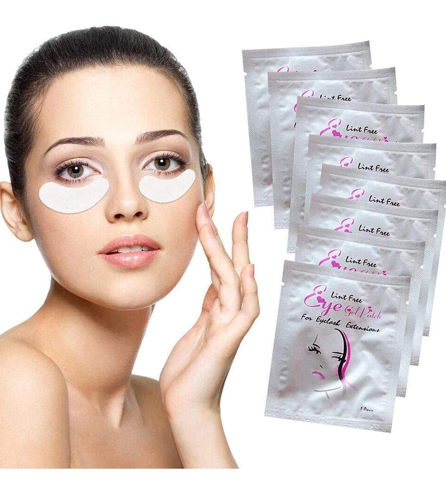 Sunallwell 100 Pairs Under Eye Gel Pads for Eyelash Extensions - Lint-Free Patches for Salon & Individual Use - Buy Online on SooperMarket.com