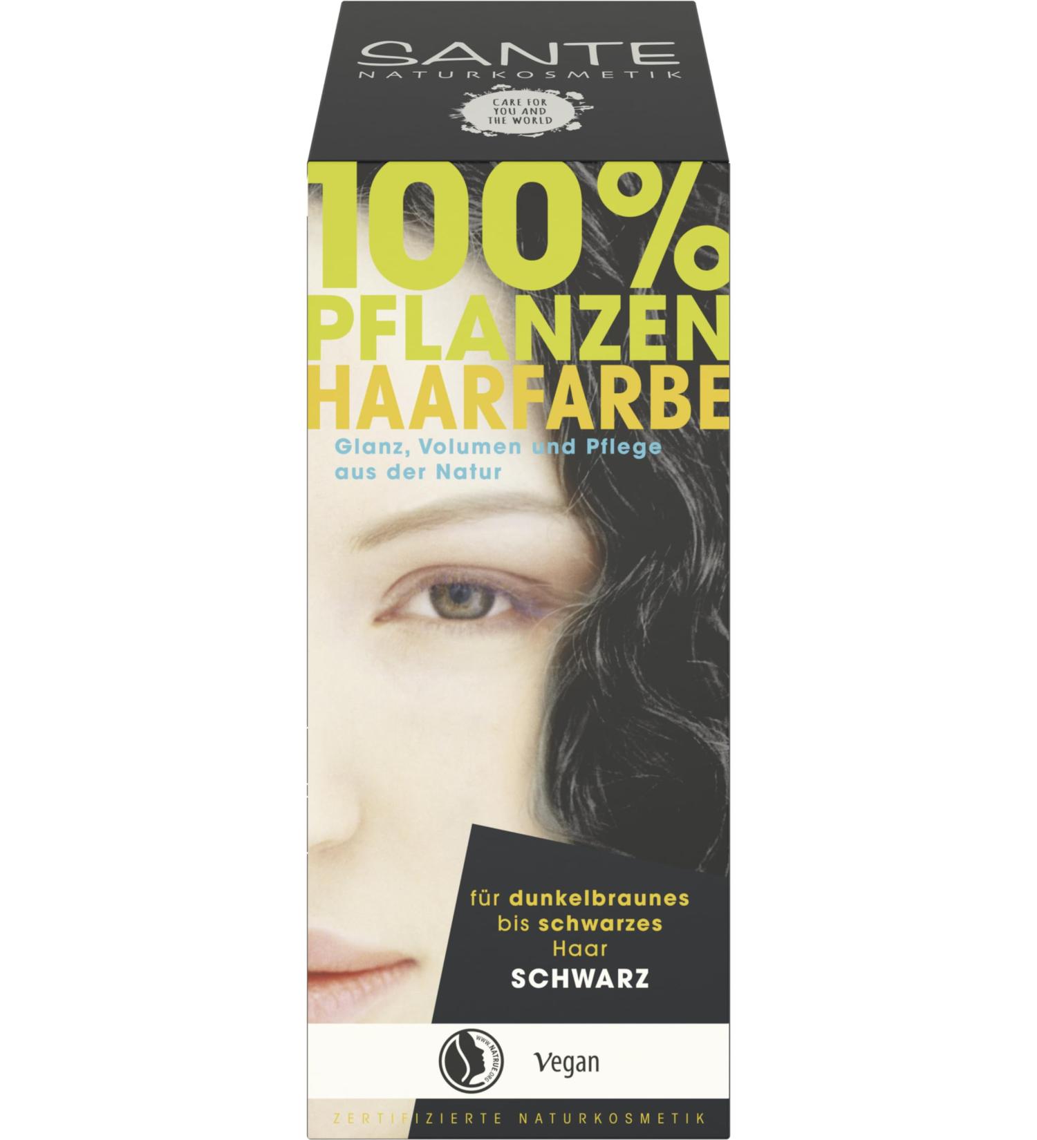 Sante herbal hair colour - black (6 x 100 gr) 100 g (pack of 6)