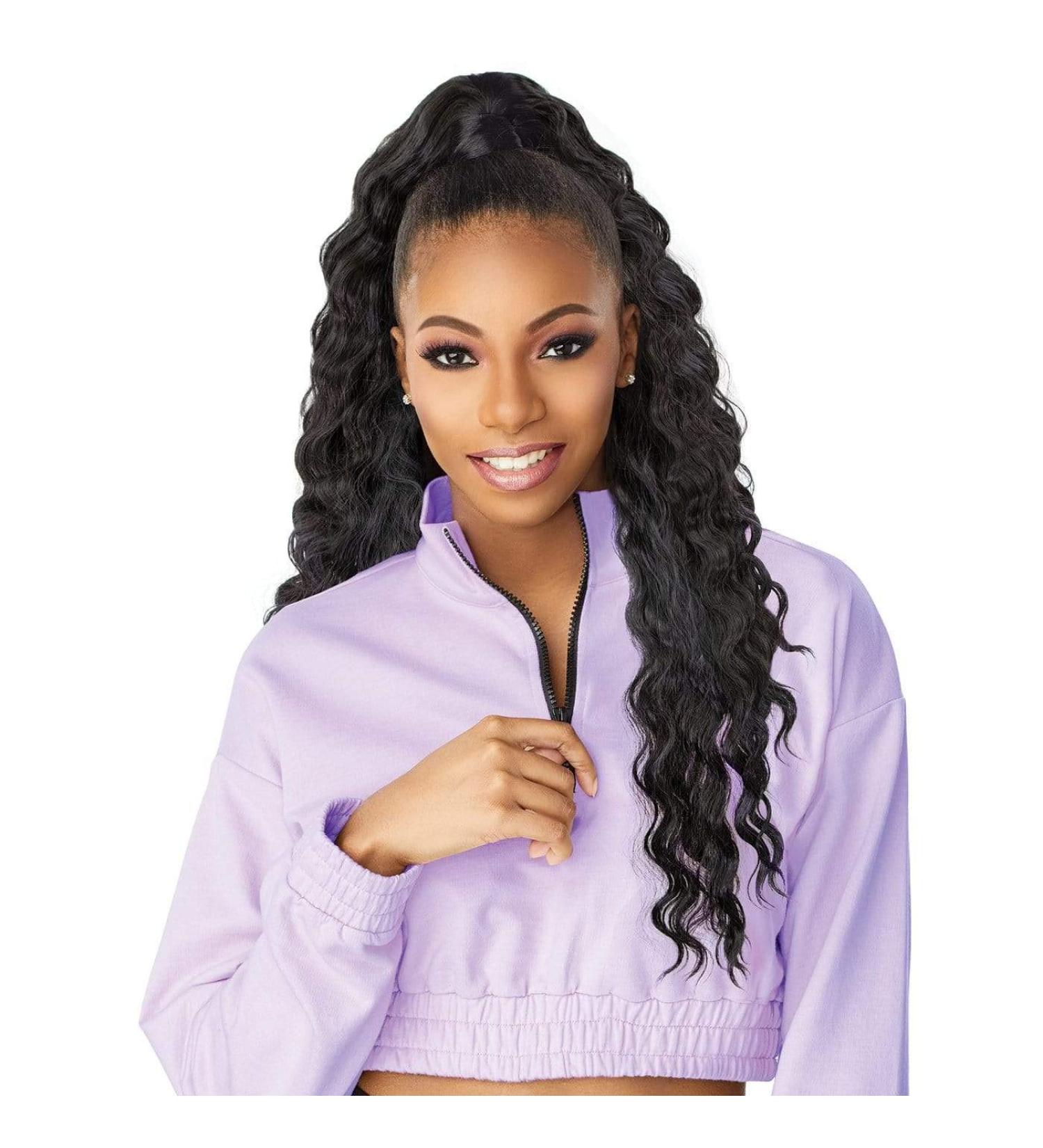 Sensationnel Instant Up & Down Pony Wrap Half Wig UD 9 - 1B Off Black - Buy Online on SooperMarket.com