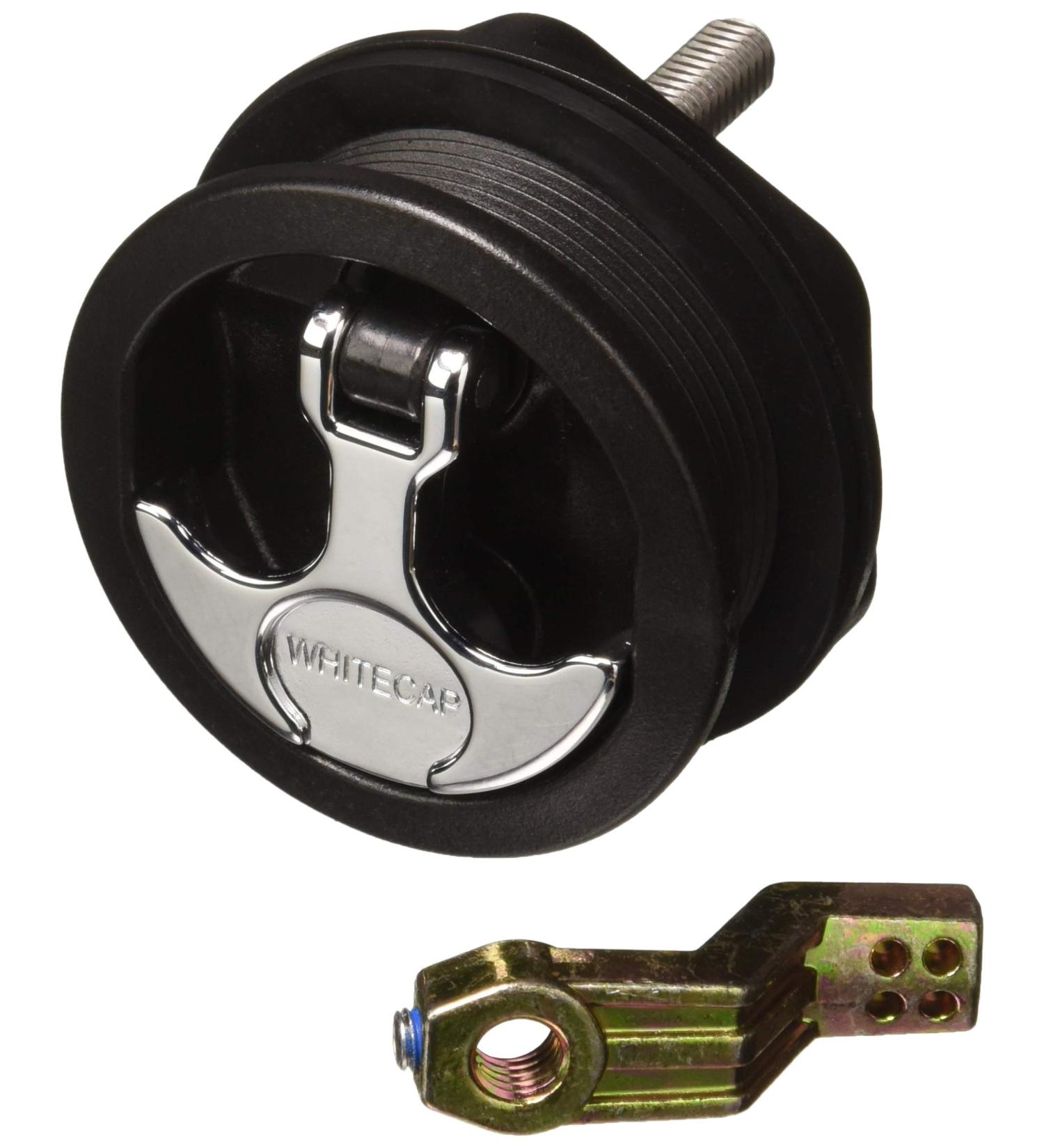 Whitecap T-Handle Non-Locking Latch - Black | High-Quality Marine Grade Hardware - Buy Online on SooperMarket.com