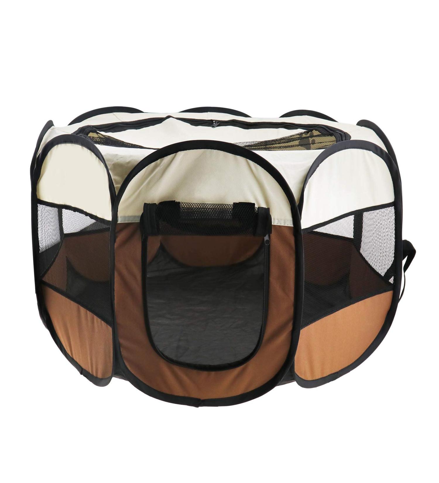 SING F LTD 72x72x45cm Dog Puppy Cat Pet Playpen - Portable Fabric Folding Fence for Indoor & Outdoor Exercise Enclosures - Buy Online on SooperMarket.com