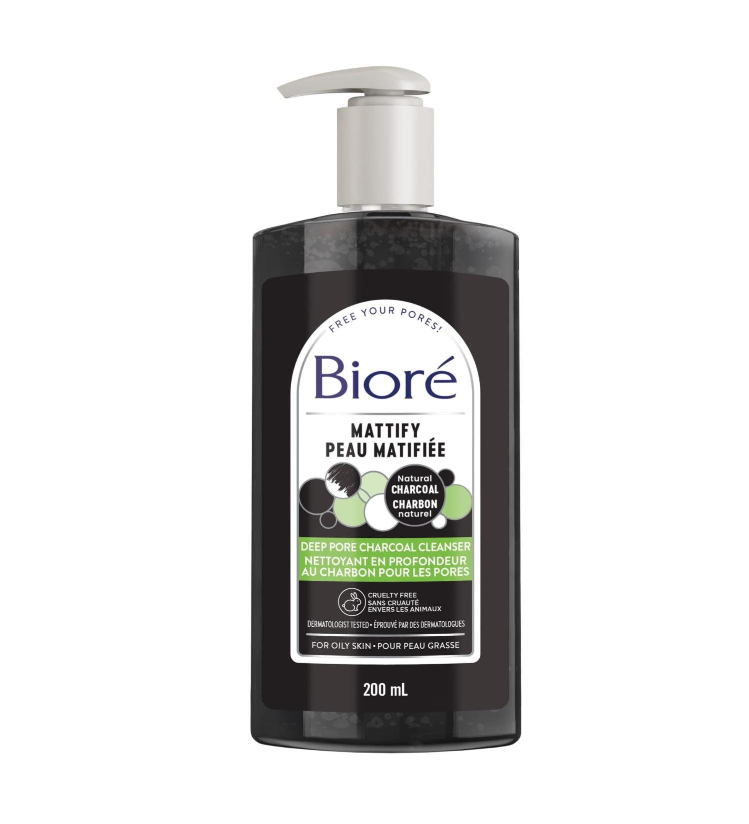 Biore Deep Pore Charcoal Cleanser Face Wash for Oily Skin (200 mL) - Packaging May Vary - Buy Online on SooperMarket.com
