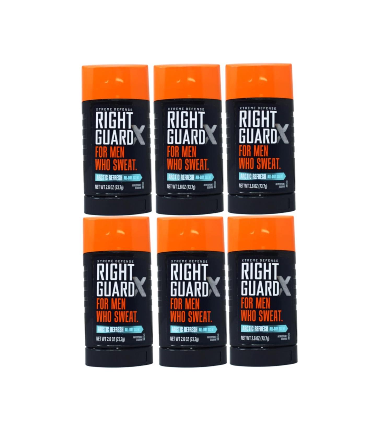 Right Guard Xtreme Defense Antiperspirant Deodorant Arctic Refresh - 2.6 oz (Pack of 6) - Buy Online on SooperMarket.com