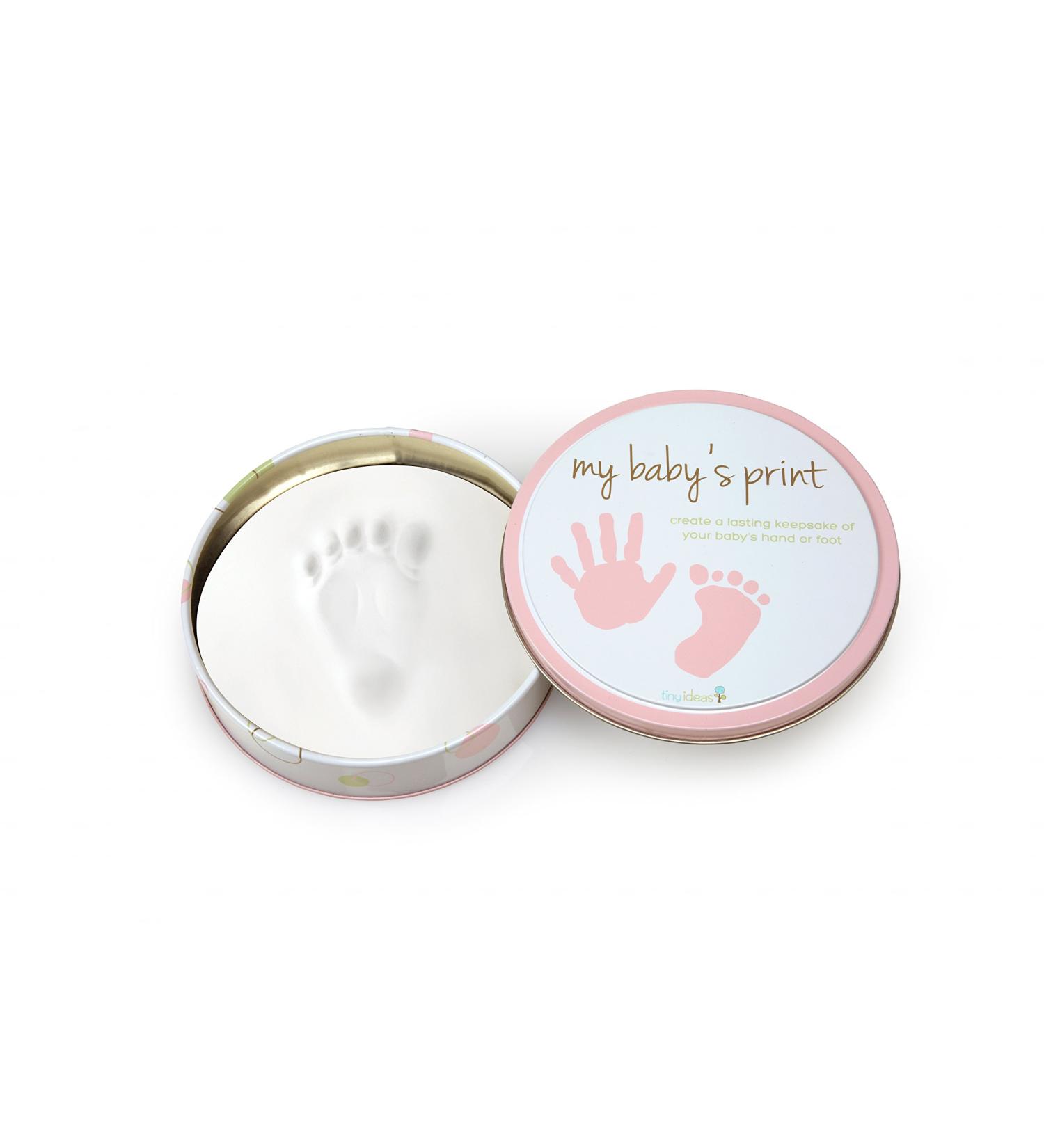 Tiny Ideas Easy Handprint Tin - Pink Babyprint Keepsake - Buy Online on SooperMarket.com