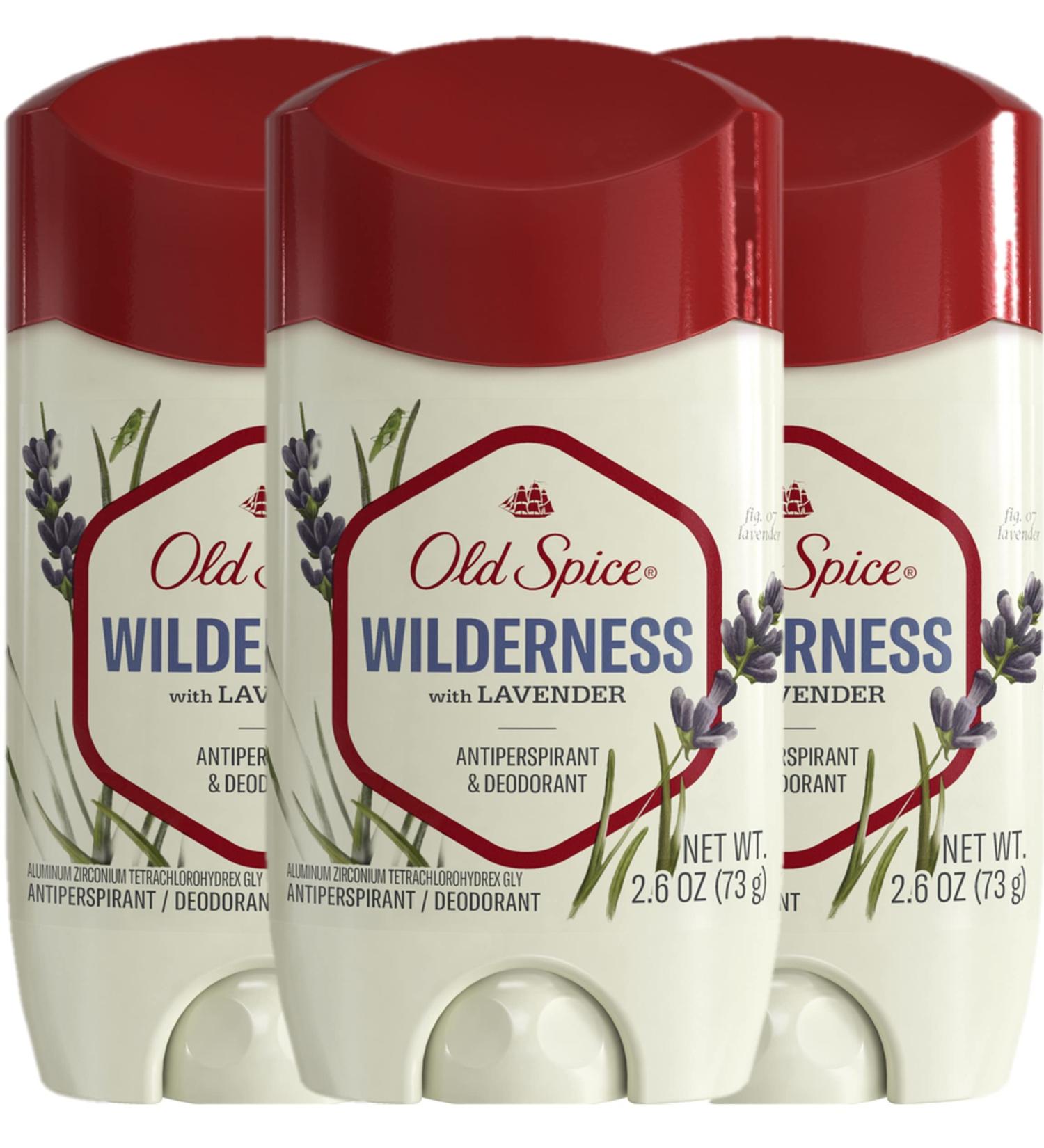 Old Spice Men's Antiperspirant Deodorant Wilderness Lavender 2.26oz (Pack of 3) - Buy Online on SooperMarket.com