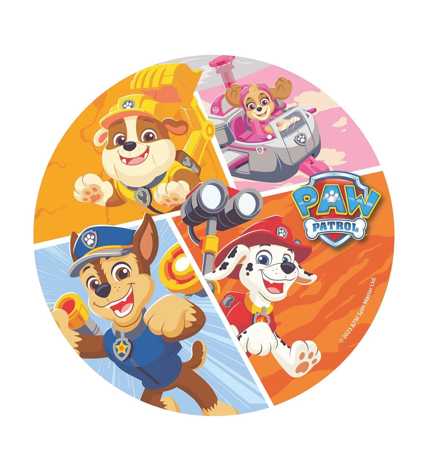 dekora Paw Patrol Wafer Disc for Cake Edible Cake Topper for Children's Birthday Cake Round 20 CM - Buy Online on SooperMarket.com