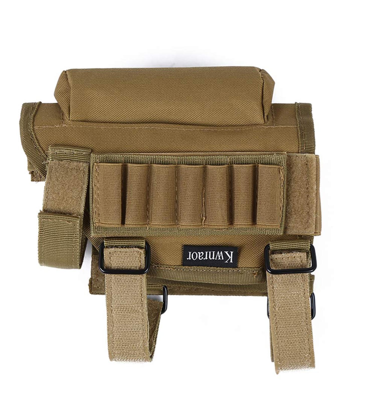 KWNRAOR Rifle Cheek Riser with 7 Buttstock Ammo Holder - Khaki - Buy Online on SooperMarket.com