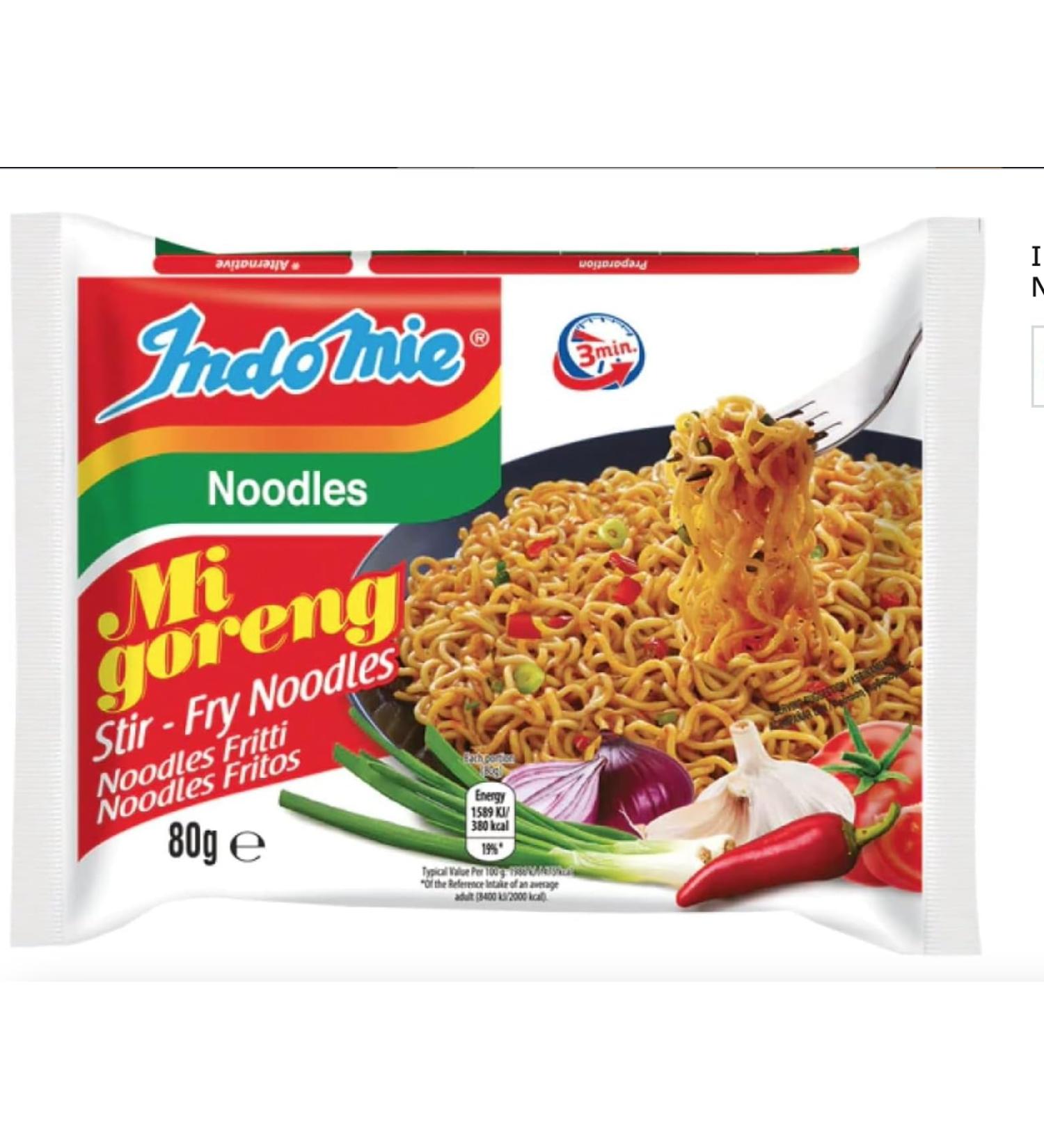 Indomie Mi Goreng Fried Instant Noodles Halal 80g (Pack of 40) by SPICEHUB - Buy Online on SooperMarket.com