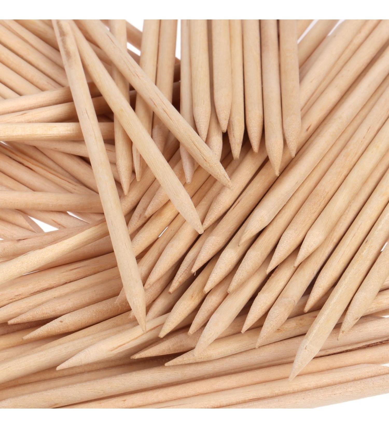 Orange Wood Sticks Nail Art Cuticle Pusher Remover Manicure Pedicure Tool - 50 Pieces - Buy Online on SooperMarket.com