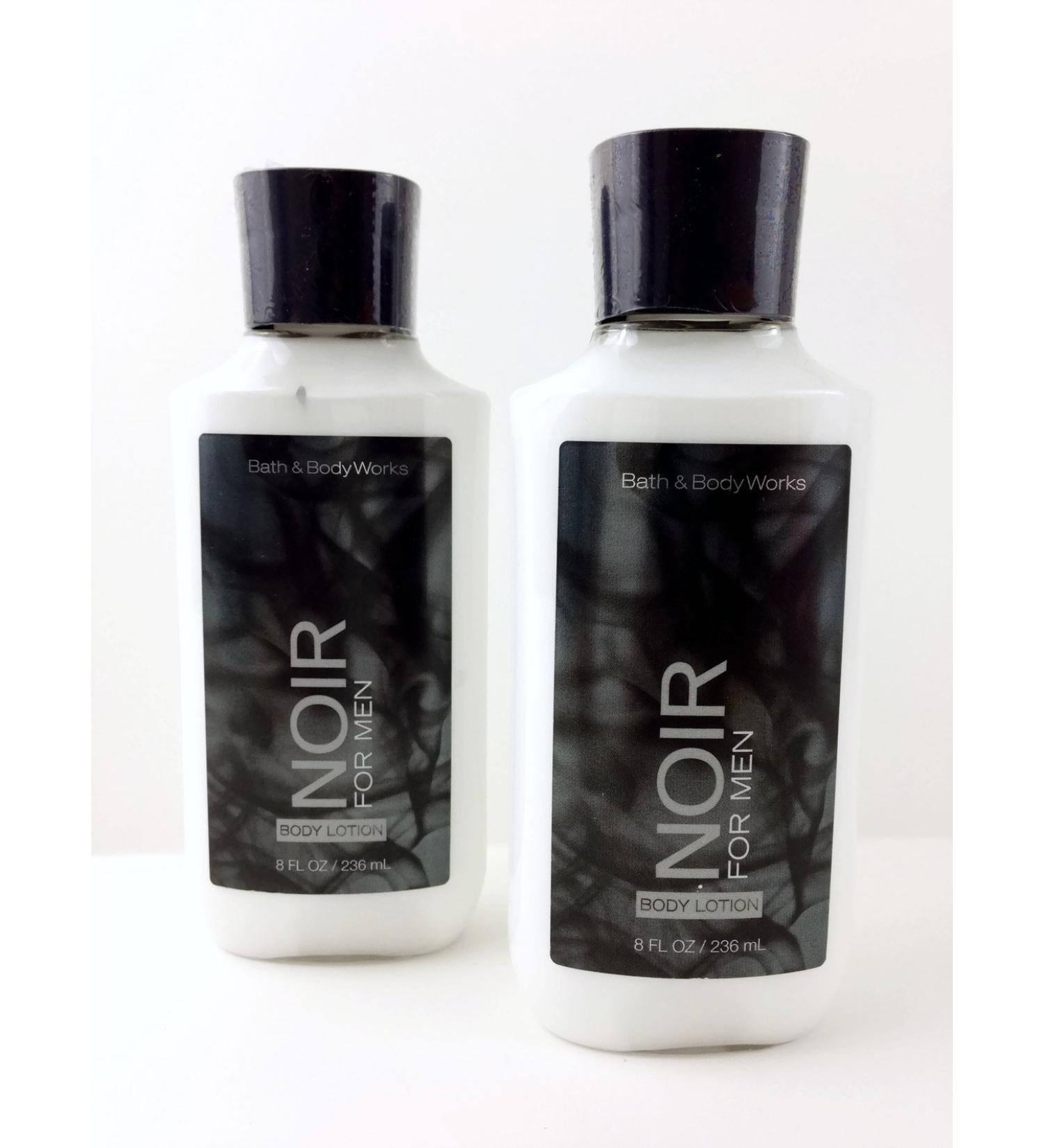 Noir for Men Body Lotion - Bath & Body Works Signature Collection (2-pack) 8 Oz 238 Ml each