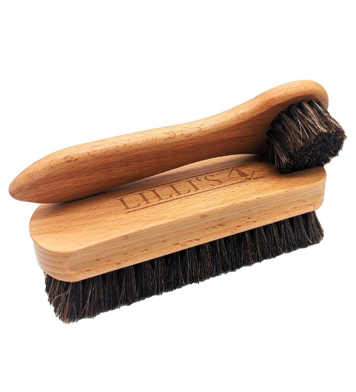 Lillis Polishing Brush & Pot Brush Set - Ultimate Leather & Wood Care Solution | International Shipping Available - Buy Online on SooperMarket.com