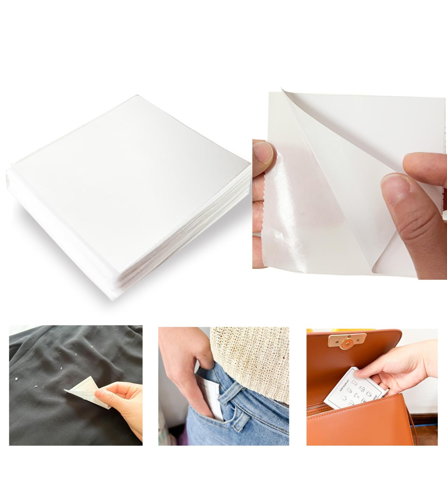 100 Sheets Mini Portable Lint Remover for Clothes & Pet Hair | Travel Size Sticky Dust & Fuzz Remover - Buy Online on SooperMarket.com