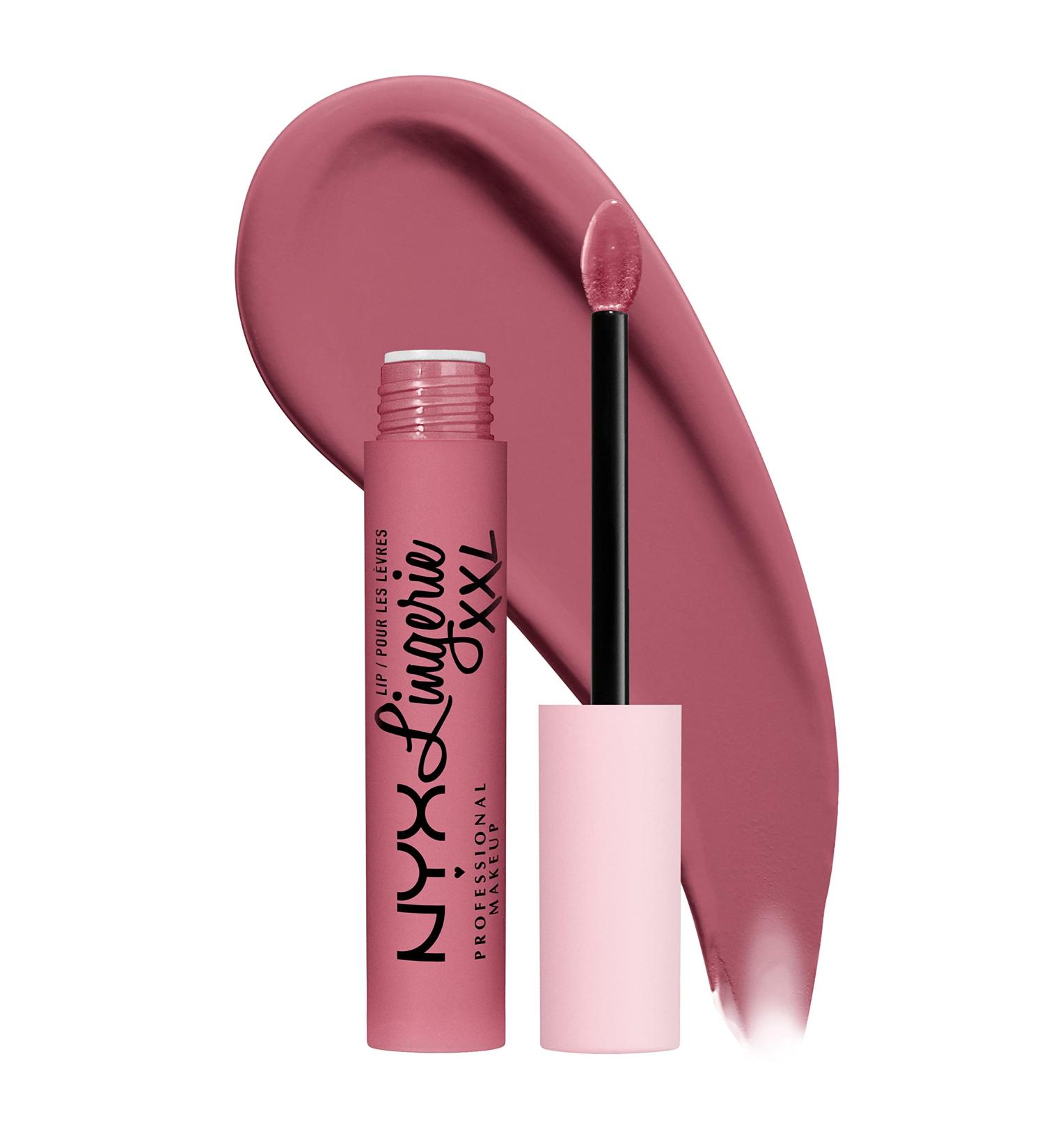 NYX Lip Lingerie XXL Matte Liquid Lipstick - Maxx Out (Cool Toned Light Pink) - 0.13 Fl Oz - Buy Online on SooperMarket.com
