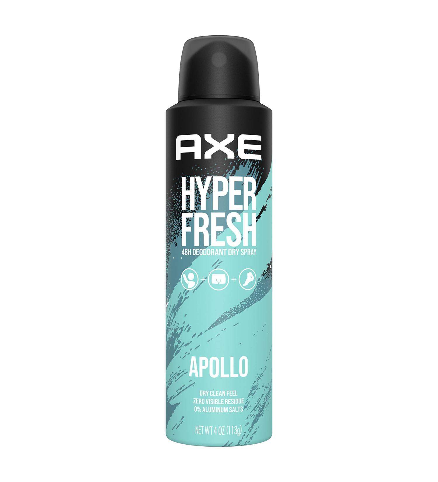 AXE Apollo Deodorant Spray - 48 Hour Odor Protection | Fresh Sage & Cedarwood | Aluminum-Free & Residue-Free | 4 oz - Buy Internationally - Buy Online on SooperMarket.com