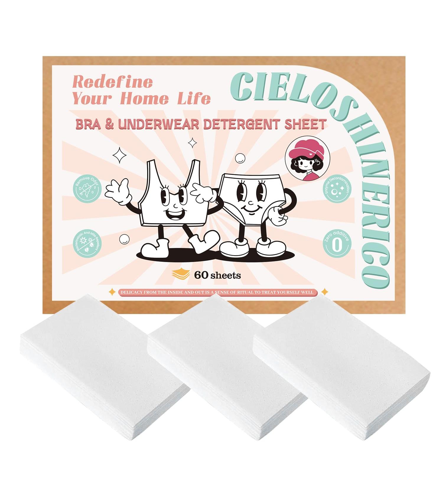 Eco-Friendly Laundry Detergent Sheets for Underwear - Fresh Scent 120 Loads Perfect for Home Dorm Travel & Camping - Buy Online on SooperMarket.com