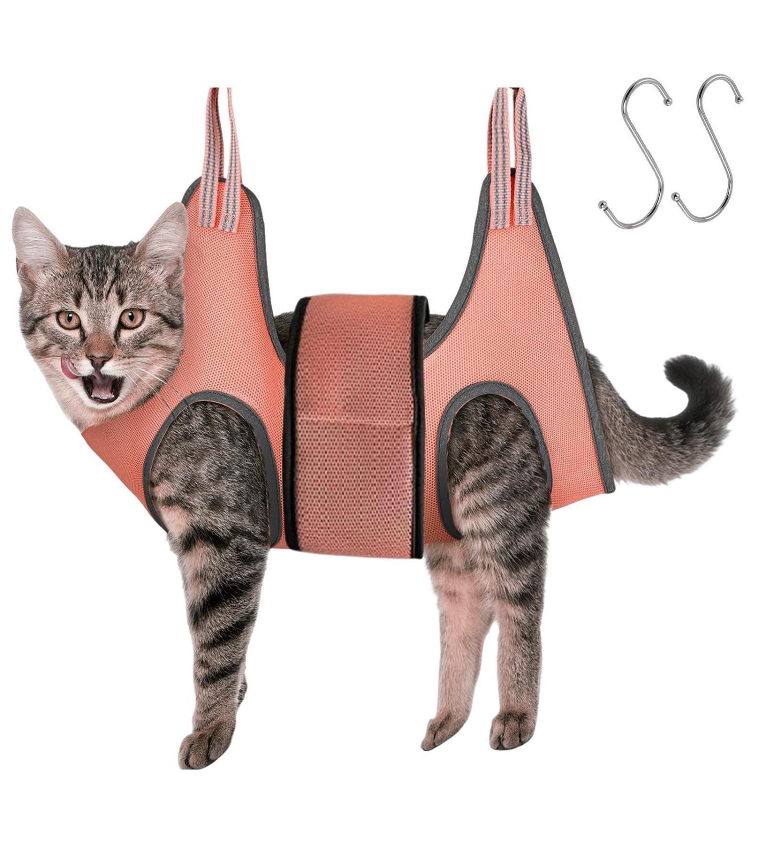 Jacekee Claw Scissors Hammock for Cats - No Scratch Pet Care Bag for Grooming & Claw Cutting - Buy Online on SooperMarket.com