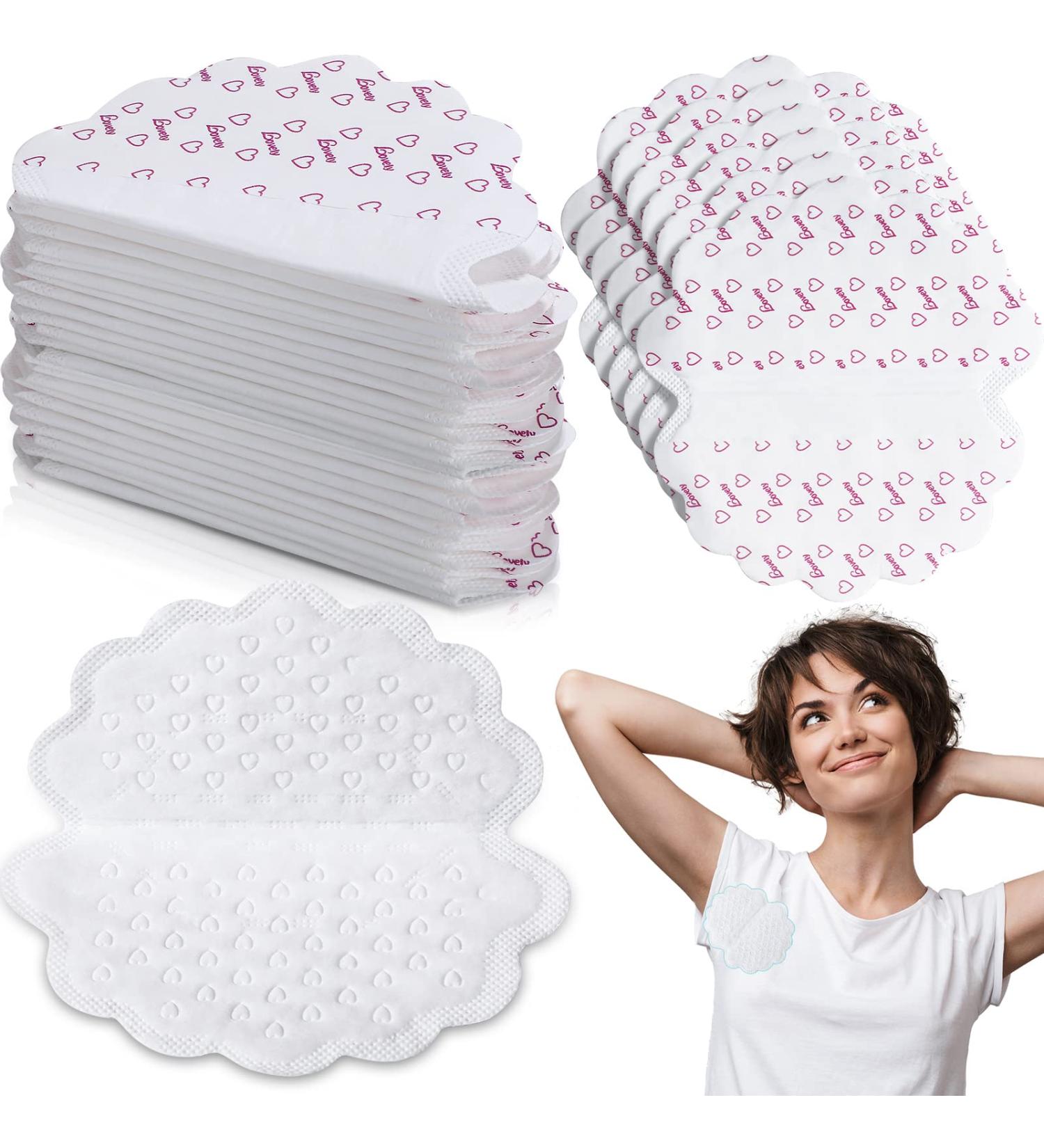50 Pack Large Underarm Sweat Pads for Women Armpits Adhesive Disposable Dress Guards Non Visible Secret Sweat Block Comfortable Unflavored Non Sweat Armpit Protection for Sweating 4.92 x 4.53 Inches - Buy Online on SooperMarket.com