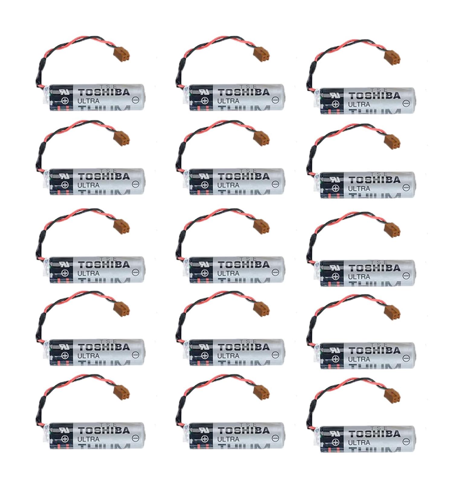 Buy 15 Pack ER6VCT ER6V/3.6V PLC Batteries - 3.6V 2000mAh for Robot OTC ER6BWK67PT with JAE Plug - International Shipping Available - Buy Online on SooperMarket.com