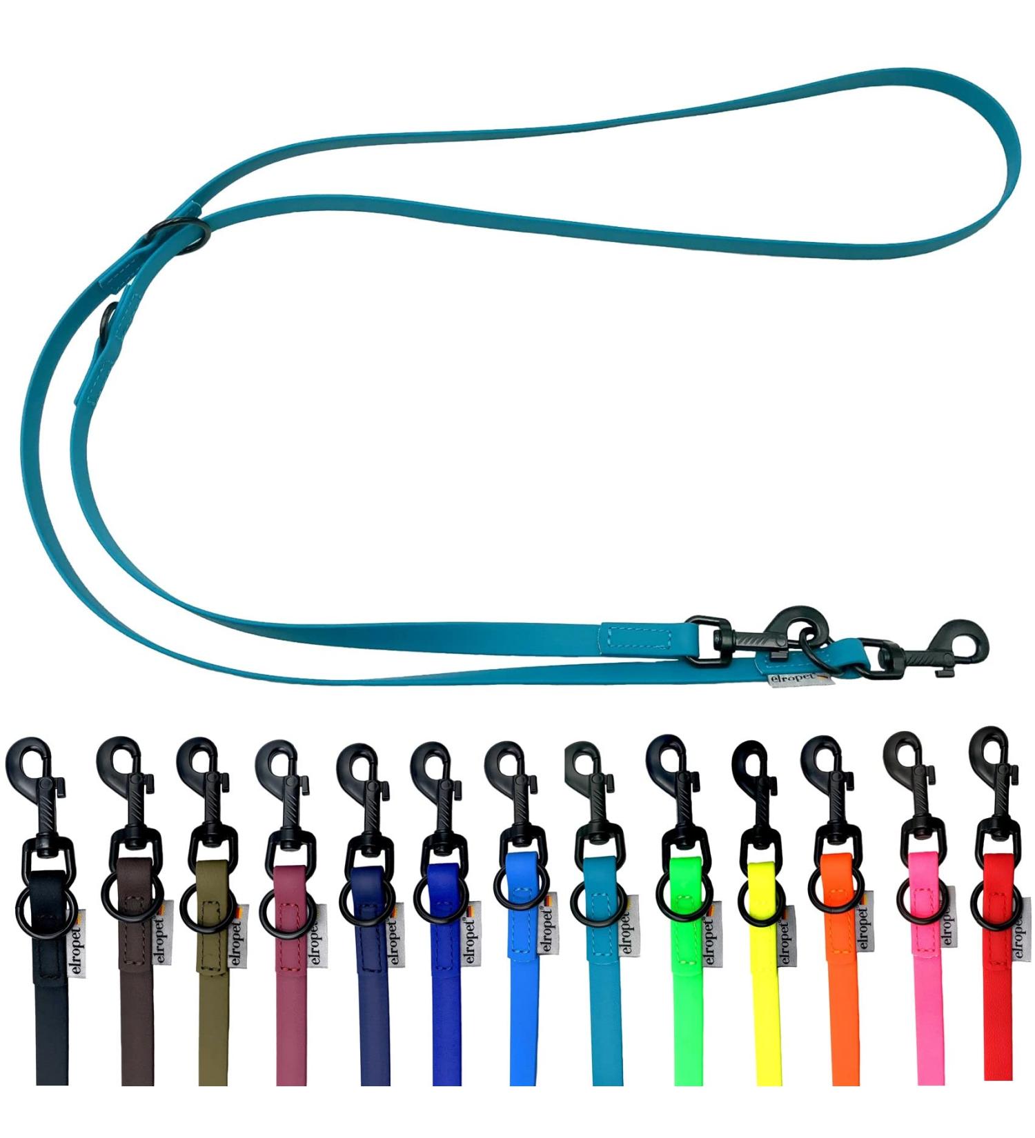 Biothane Dog Line - Adjustable Black Hook Leash for Small & Large Dogs | 2m to 5m Options | Durable & Waterproof - Buy Online on SooperMarket.com