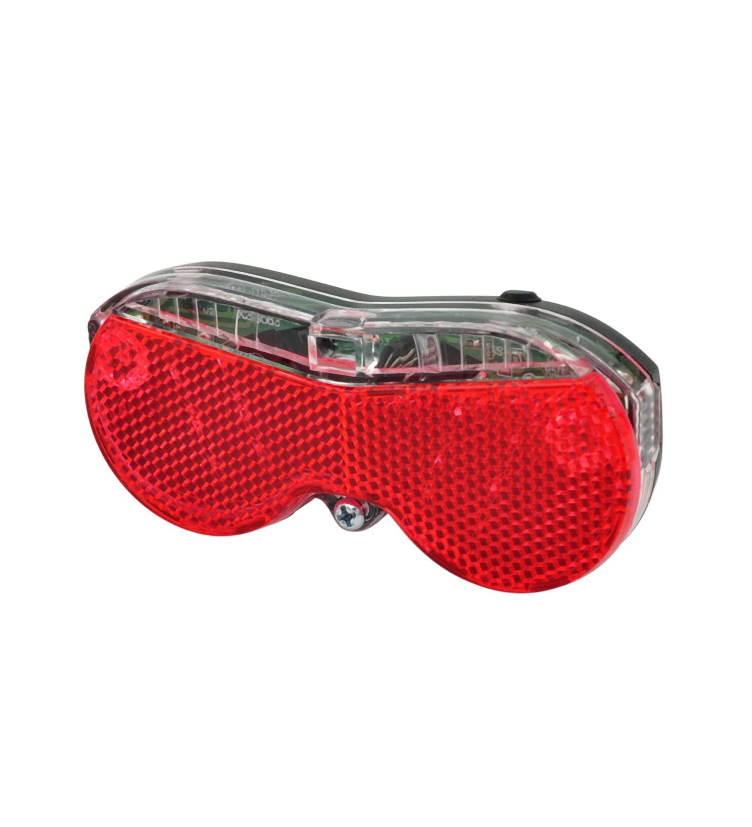 Fischer Battery LED Rear Light for Luggage Carrier - Integrated Reflector Orange | International Shipping Available - Buy Online on SooperMarket.com