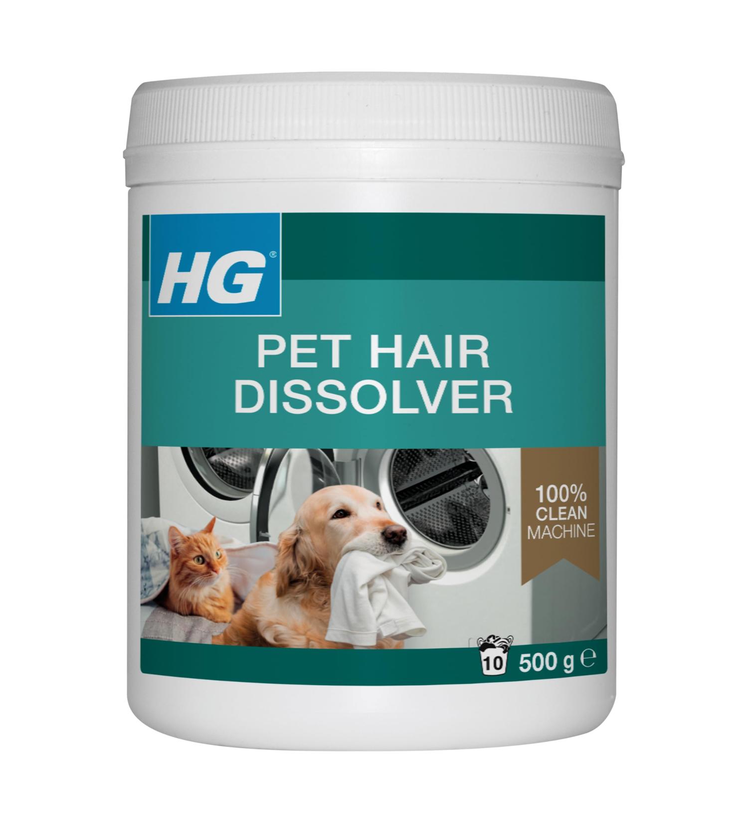 HG Pet Hair Dissolver Pet Hair Remover for Clothes & Textiles Dog Hair Remover & Cat Hair Remover Detergent for Washing Machine Pet Friendly & Washing Machine Safe - 500g - Buy Online on SooperMarket.com