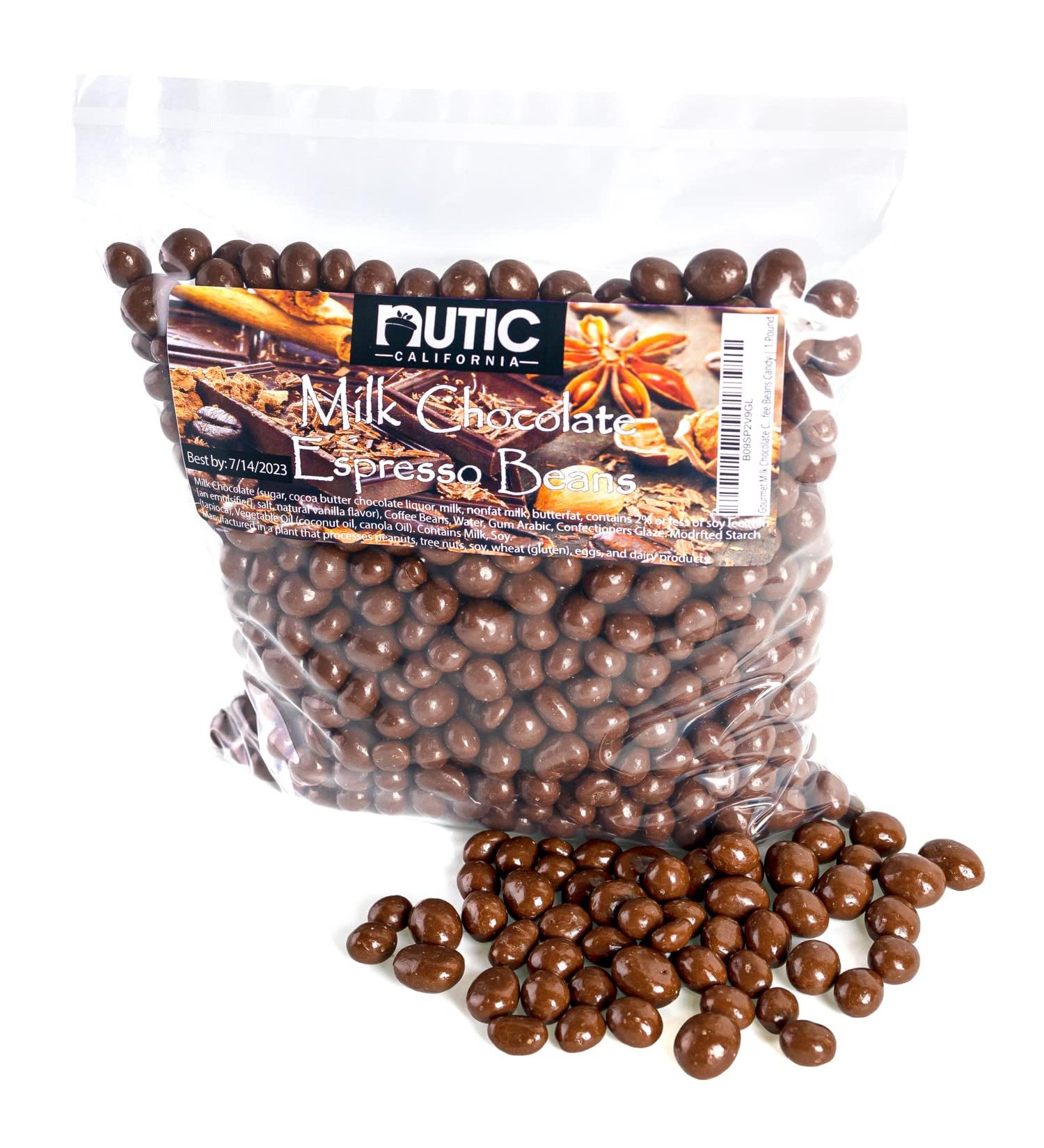 Gourmet Milk Chocolate Covered Espresso Beans | Milk Chocolate Covered Roasted Coffee Beans Candy | 2 Pounds 2 Pound (Pack of 1)