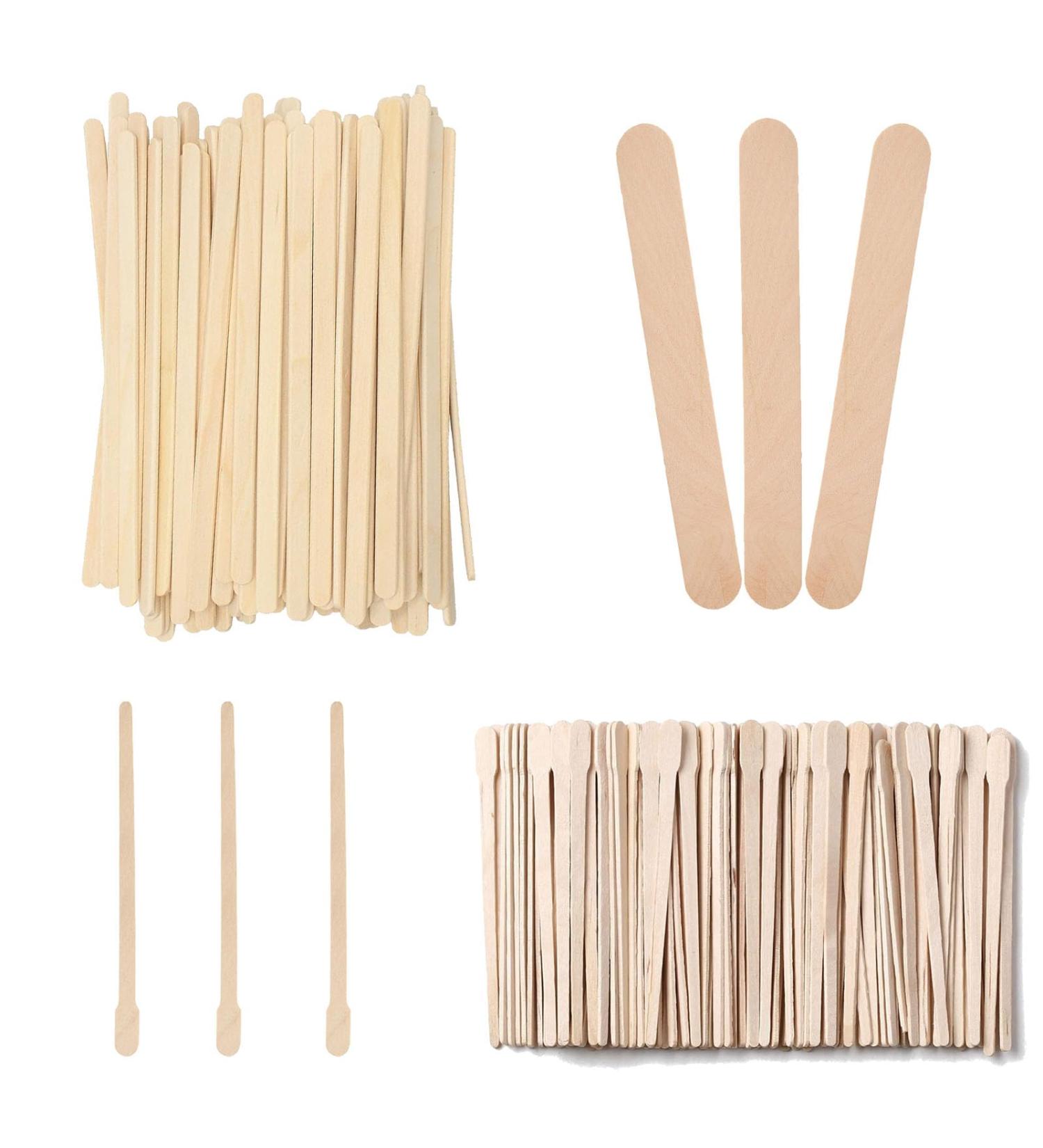 200 Wooden Waxing Spatulas - Hair Removal Sticks for Eyebrows Lips & Armpits | Eco-Friendly Waxing Supplies - Buy Online on SooperMarket.com