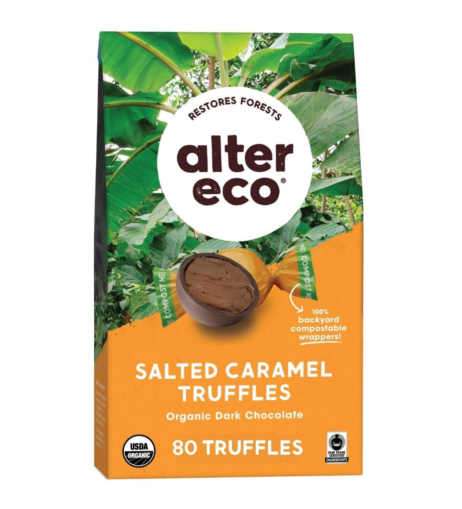 Alter Eco Organic Salted Caramel Truffles Dark Chocolate 4.2 oz (120 g) - Buy Online on SooperMarket.com