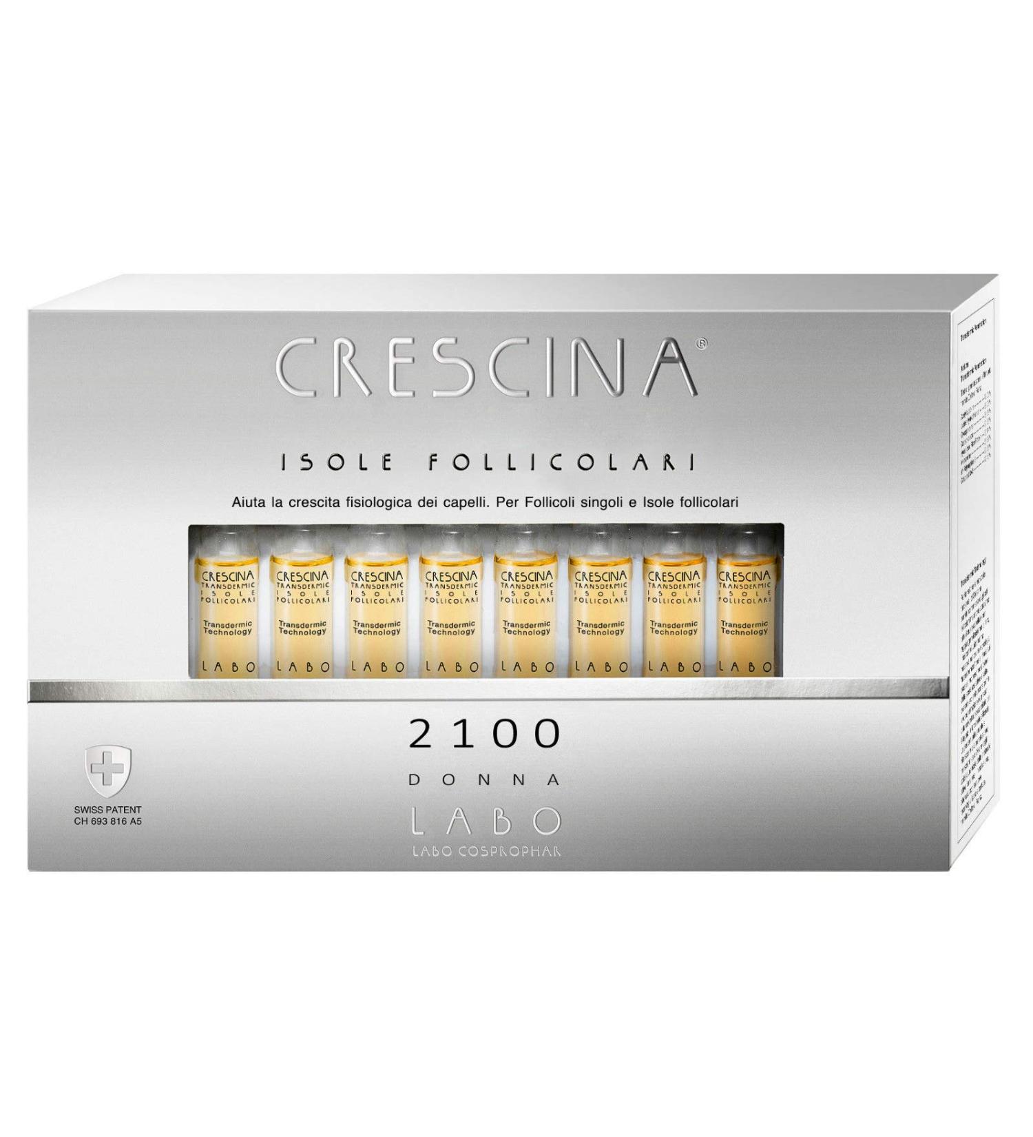 Labo Crescina Hair Growth Treatment 2100 for Women 40 Ampoules