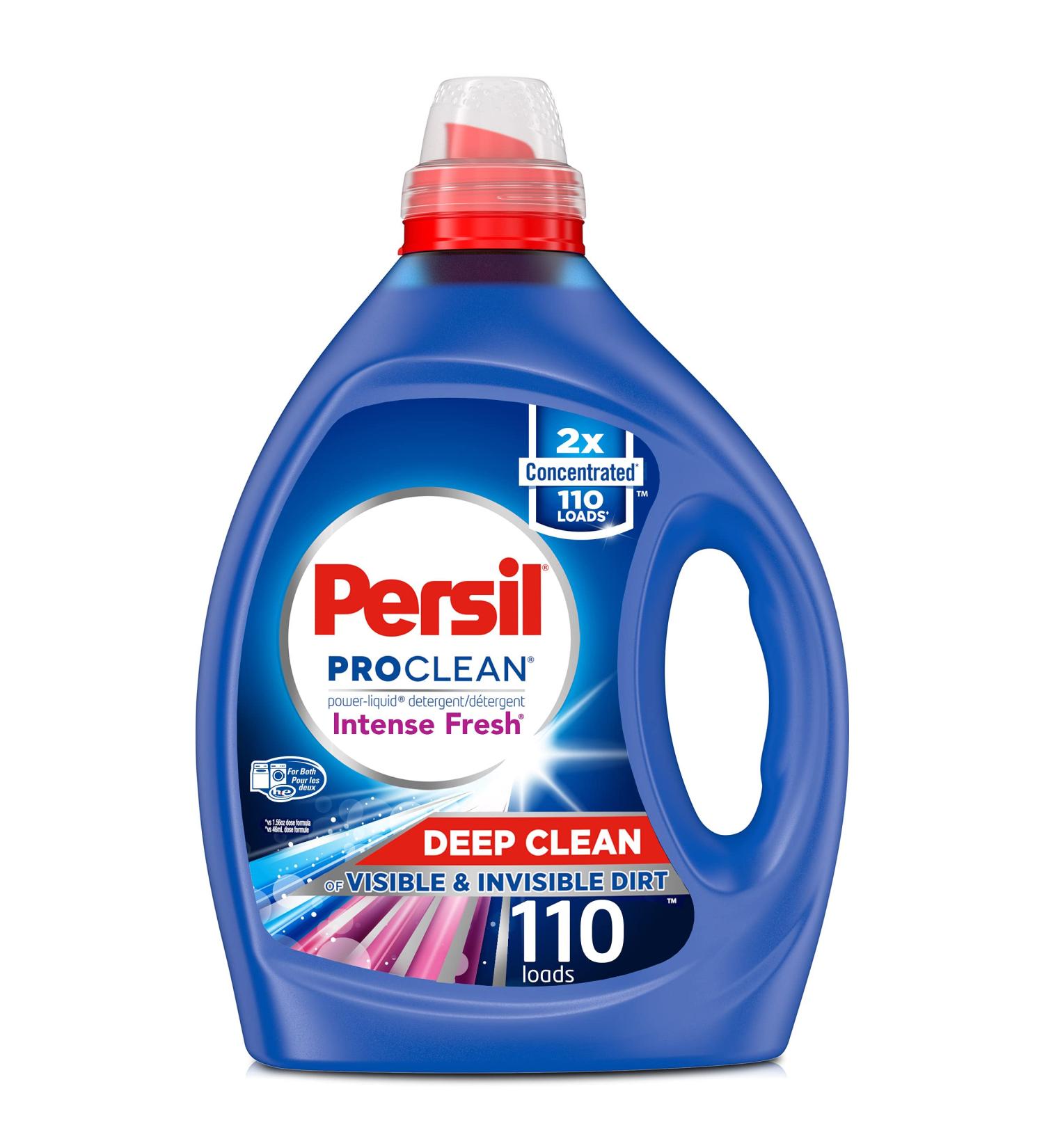 Persil Intense Fresh Scent Liquid Laundry Detergent - 2X Concentrated for 110 High Efficiency Loads, Deep Stain Removal - Buy Online on SooperMarket.com