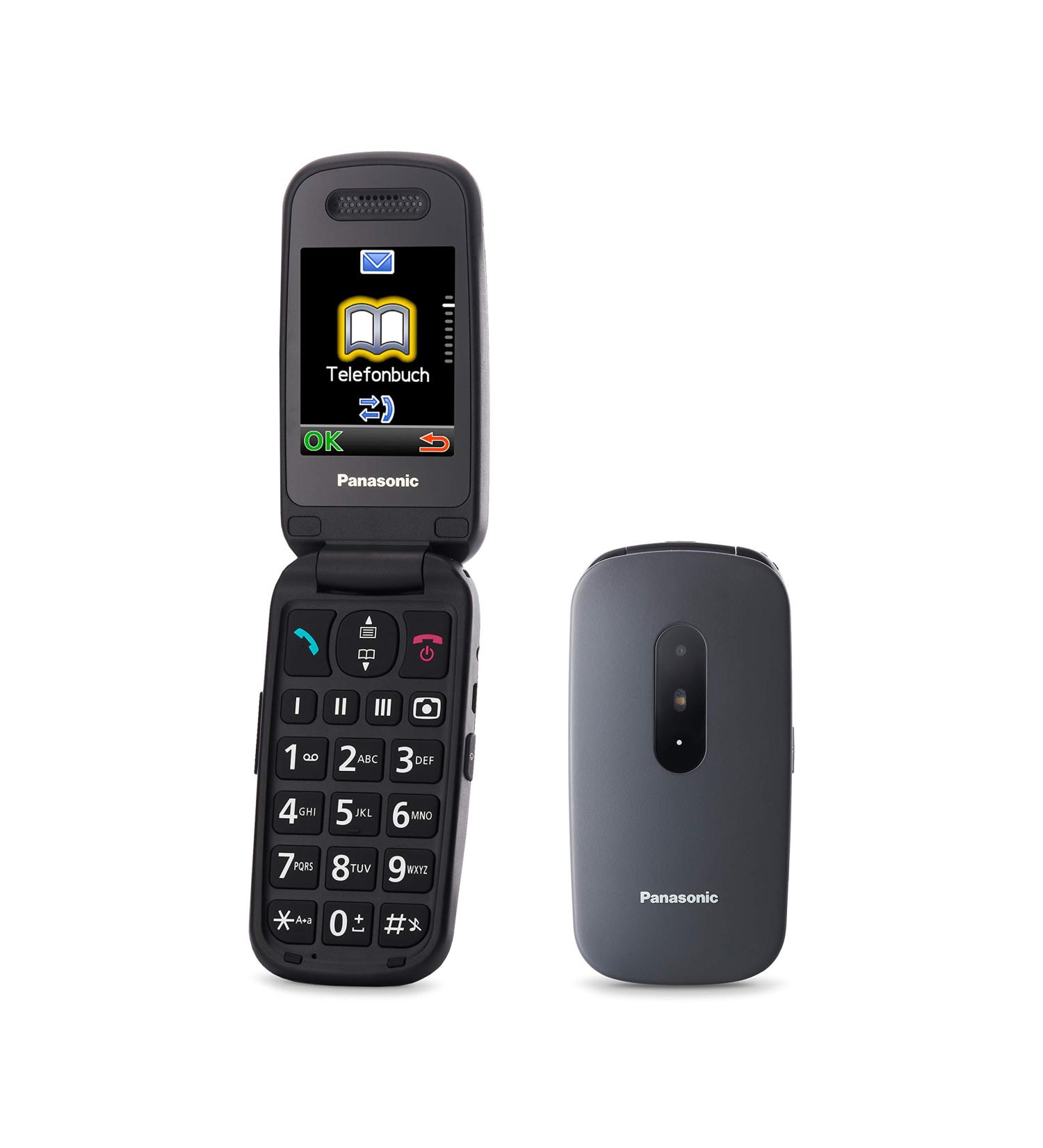 Panasonic KX-TU446EXG Senior Cell Phone - Shockproof SOS Button Large Display & Keys - No Contract - Gray - Buy Online on SooperMarket.com