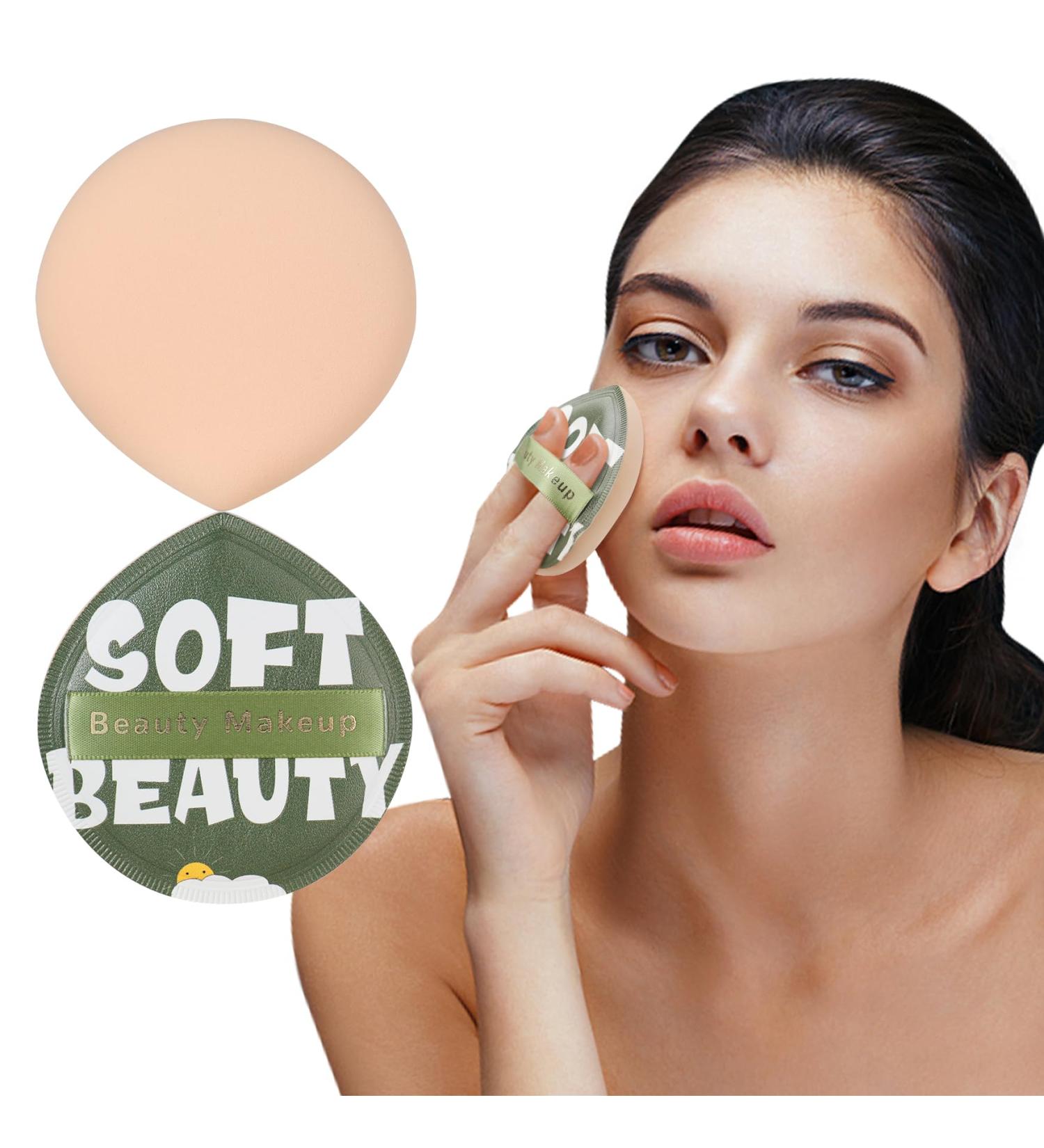 Corneria Large Makeup Sponge 2PCS - Super Soft Powder Puffs for Quick & Easy Makeup Application | Beauty Blender for Liquid Foundation & Loose Powder - Green - Buy Online on SooperMarket.com