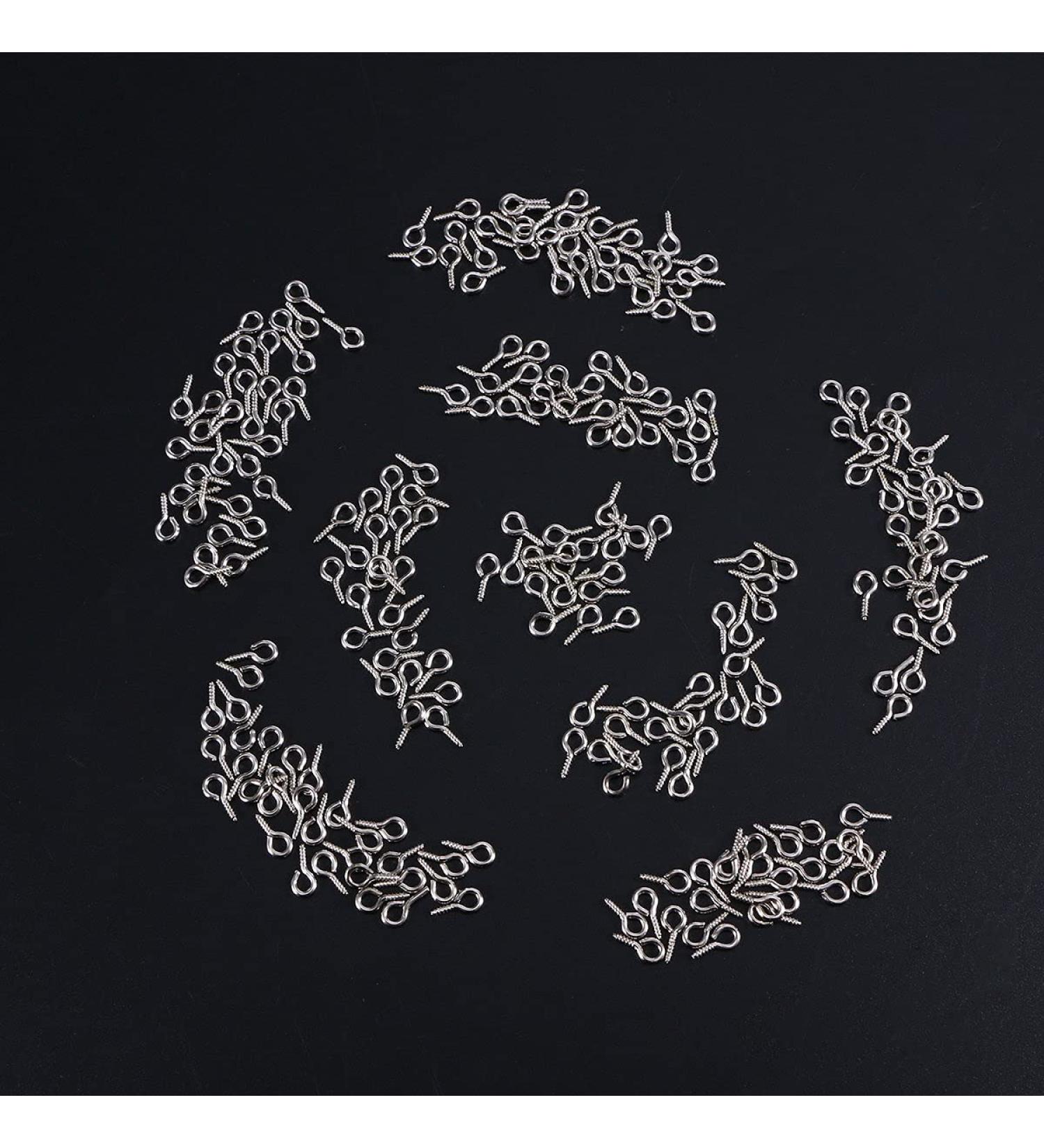 ROSENICE 500pcs Mini Screw Eye Pins for Jewelry Making and Crafting - Buy Online on SooperMarket.com