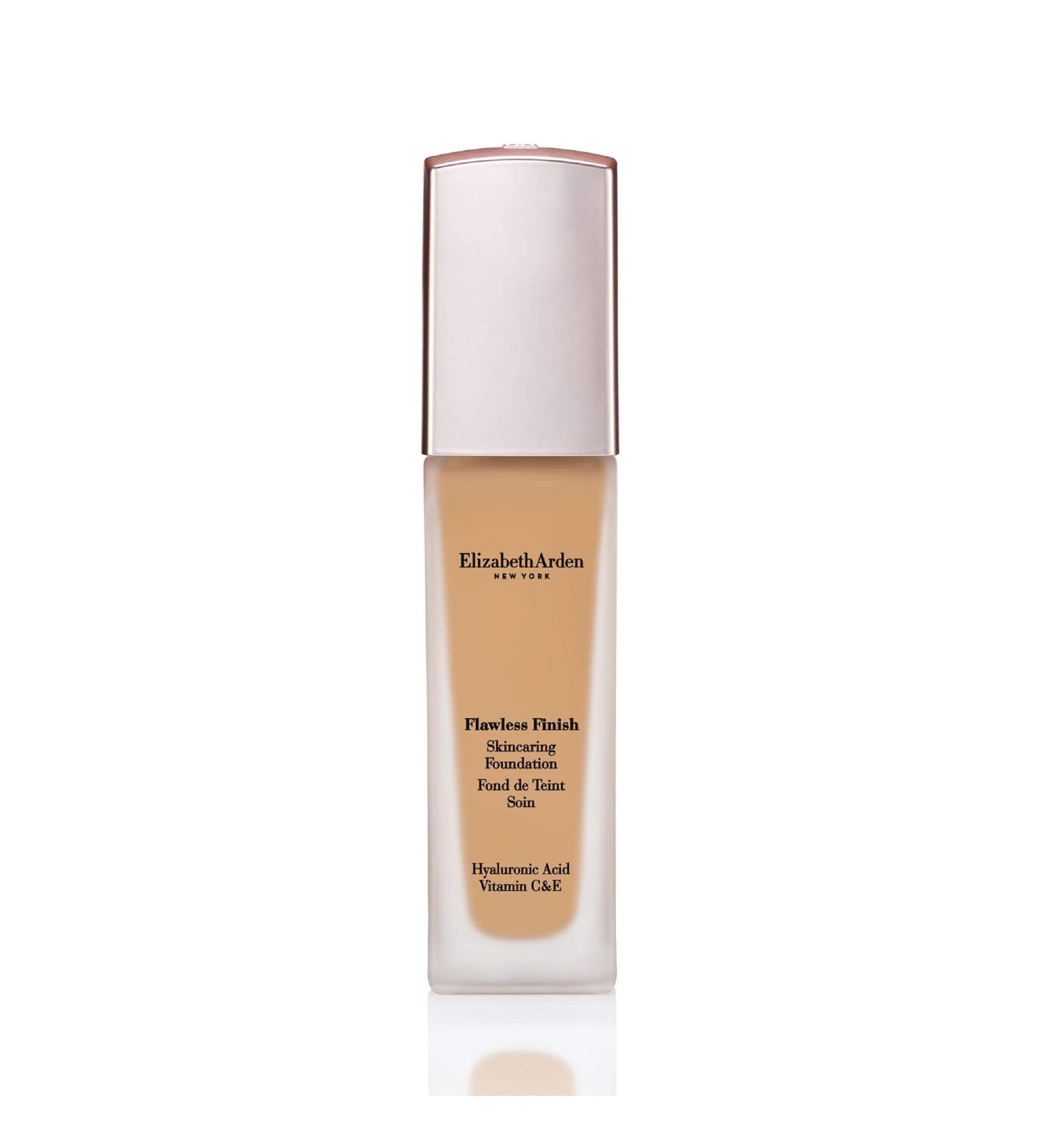 Elizabeth Arden Flawless Finish Skincaring Foundation 320N - Medium Neutral | Hyaluronic Acid, Vitamin C & E - Buy Online on SooperMarket.com