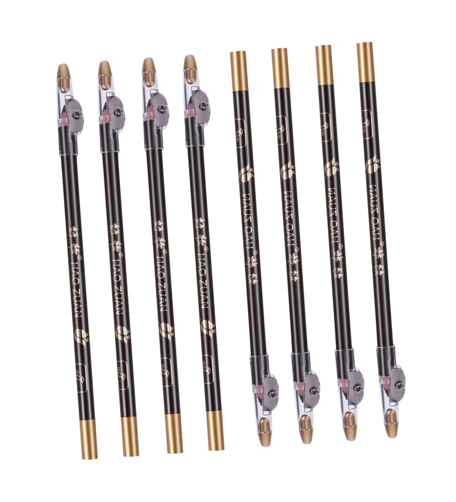 BELLIFFY 8pcs Wooden Beauty Eyebrow Pencil Eye Brow Pencils for Women Eyebrow Makeup Tool 1 count (Pack of 1) Black - Buy Online on SooperMarket.com