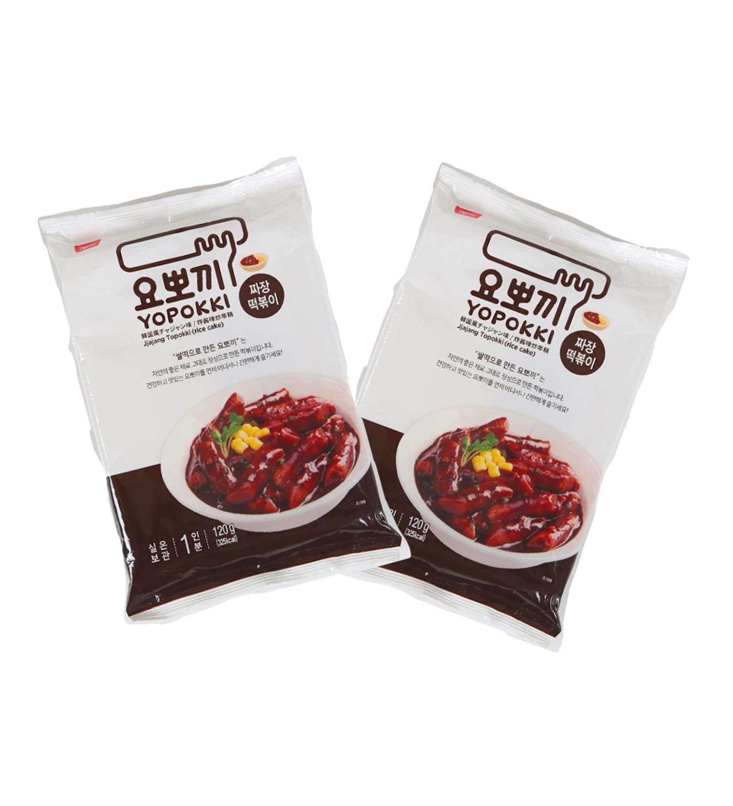 Yopokki Jjajang Rice Cake Double Pack - Korean Tteokbokki Instant Pouch - 240g | OG Asia - Buy Online on SooperMarket.com