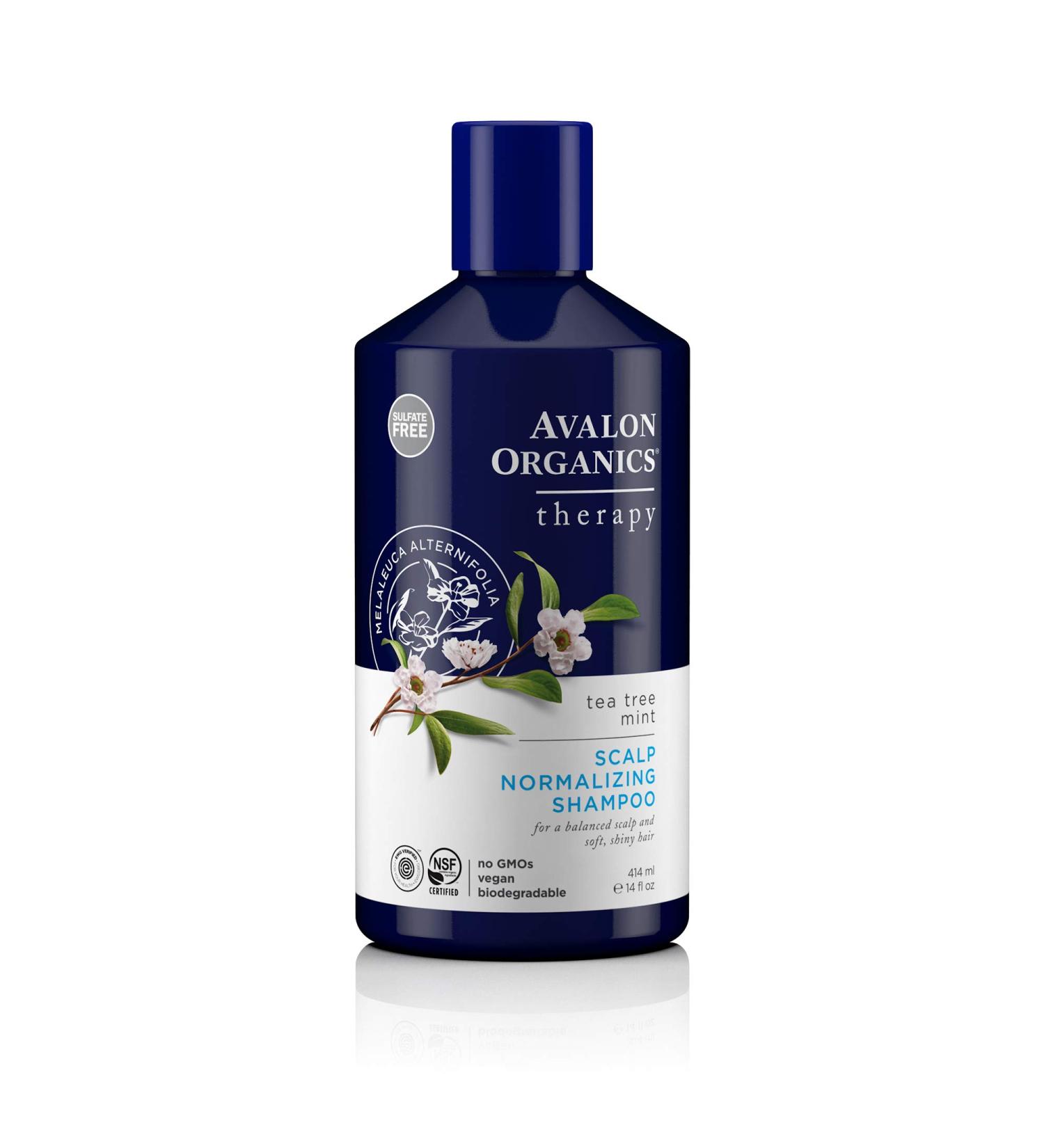 Avalon Organics Tea Tree Mint Scalp Normalizing Shampoo - 14 Oz | Natural Hair Care & Organic Ingredients - Buy Internationally - Buy Online on SooperMarket.com