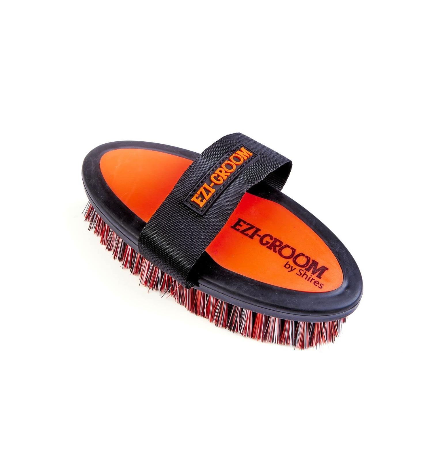 Shires 1405 Ezi-Groom Small Body Brush: Orange