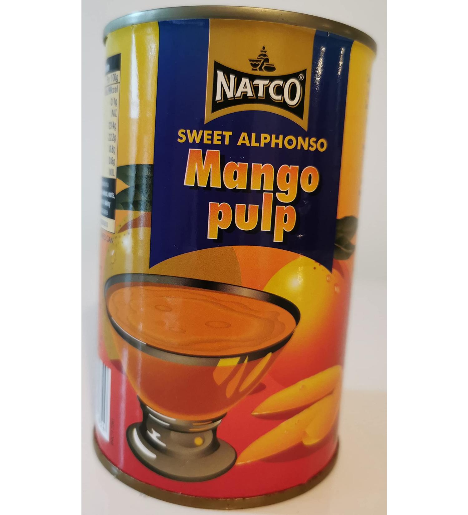 Natco Alphonso Mango Pulp (Sweet) 450g - Pure and Delicious Mango Goodness - Buy Online on SooperMarket.com