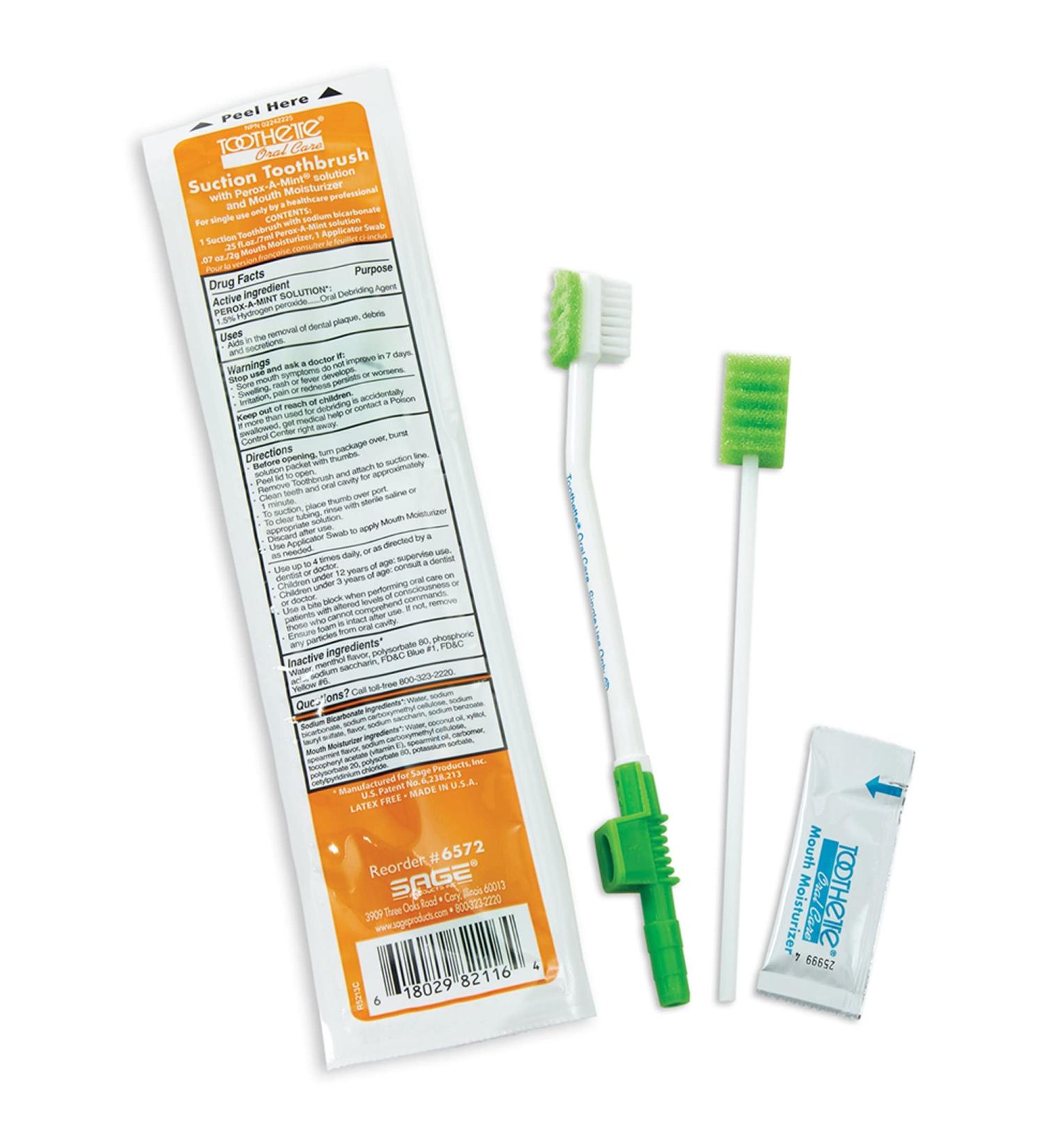 Sage Products Toothette Suction Toothbrush Kit - 6572EA | Buy Online for International Shipping - Buy Online on SooperMarket.com