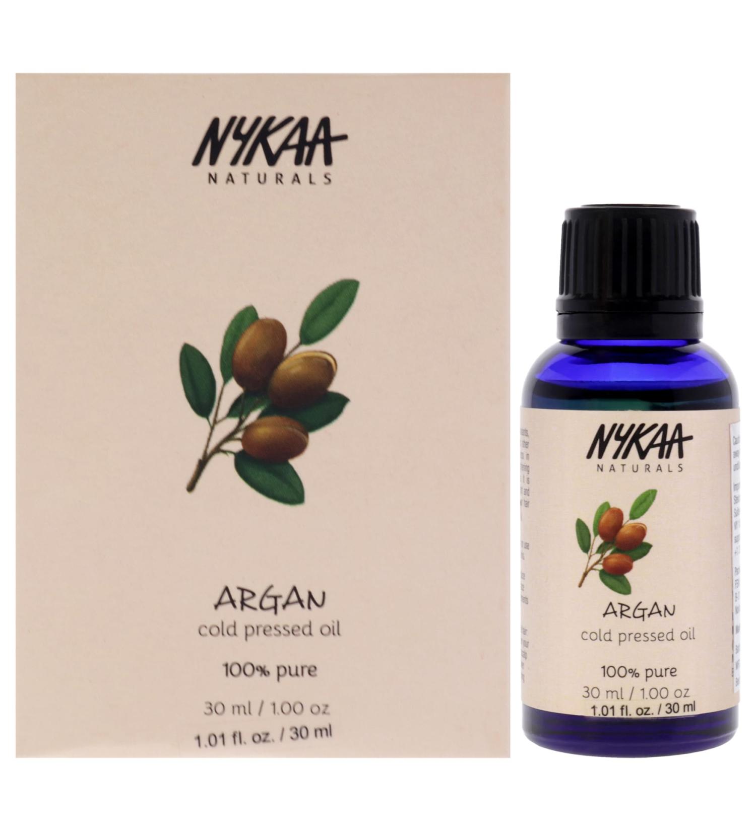 Buy Nykaa Naturals 100% Pure Cold Pressed Argan Oil for Women 1 oz | International Shipping Available - Buy Online on SooperMarket.com