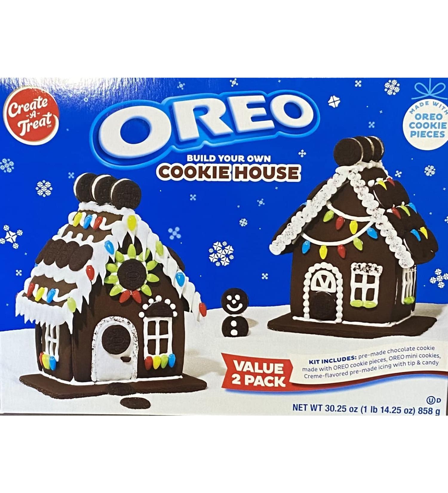 Create A Treat OREO Cookie House Gingerbread Kit | 2 Houses | 30.25 oz - Buy Online on SooperMarket.com