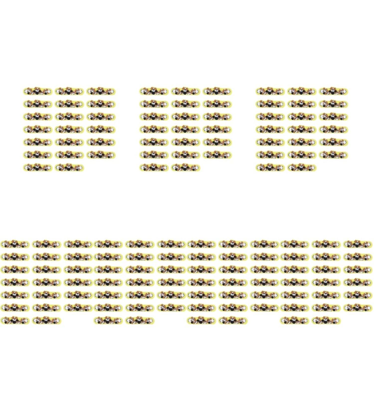 Kisangel Kid Stickers 140 pcs Liquid Indicator Strips for Forehead Fever - Yellow Brownx7pcs - Buy Online on SooperMarket.com