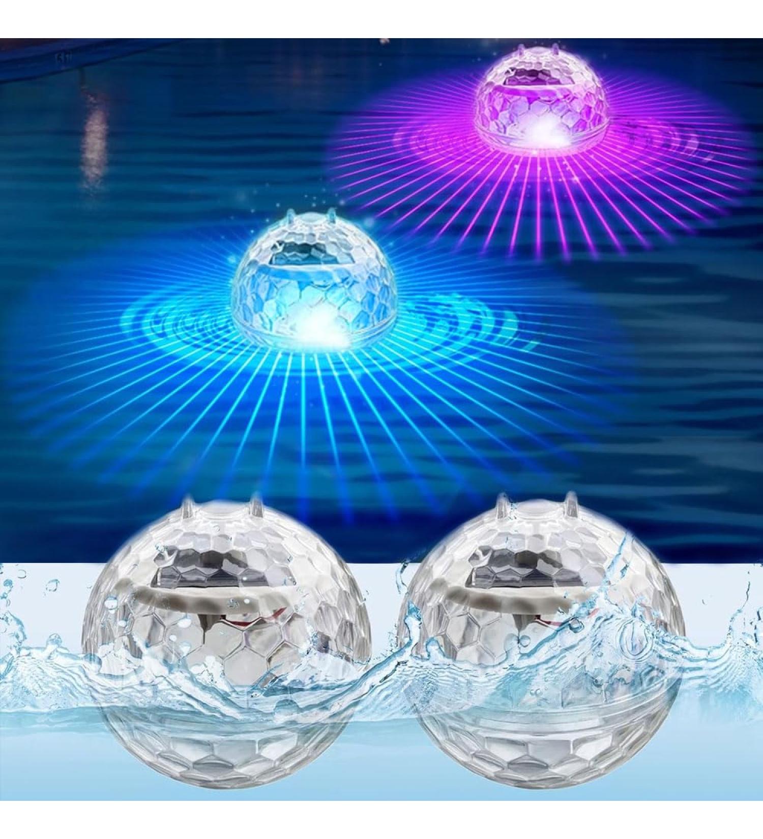 Antyingkai Solar Floating Pool Lights - Waterproof LED Garden & Pond Lighting - 2 Piece Set for Parties & Pools - Buy Online on SooperMarket.com
